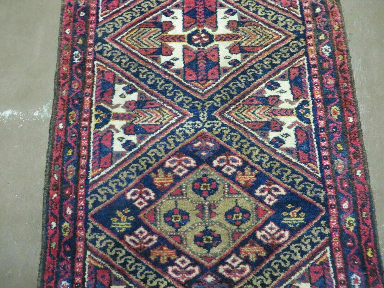 2' 6" X 9' Antique Handmade Turkish Anatolian Wool Runner Rug Nice - Image 12