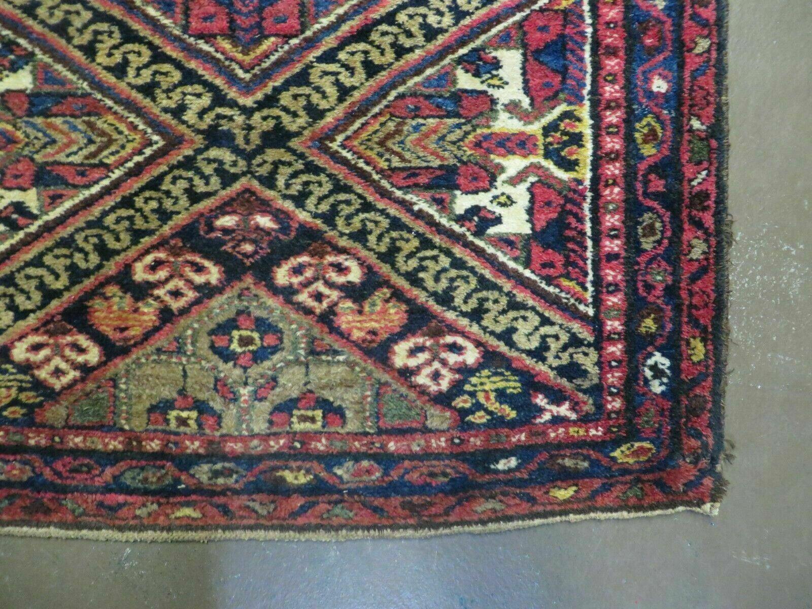 2' 6" X 9' Antique Handmade Turkish Anatolian Wool Runner Rug Nice - Image 9