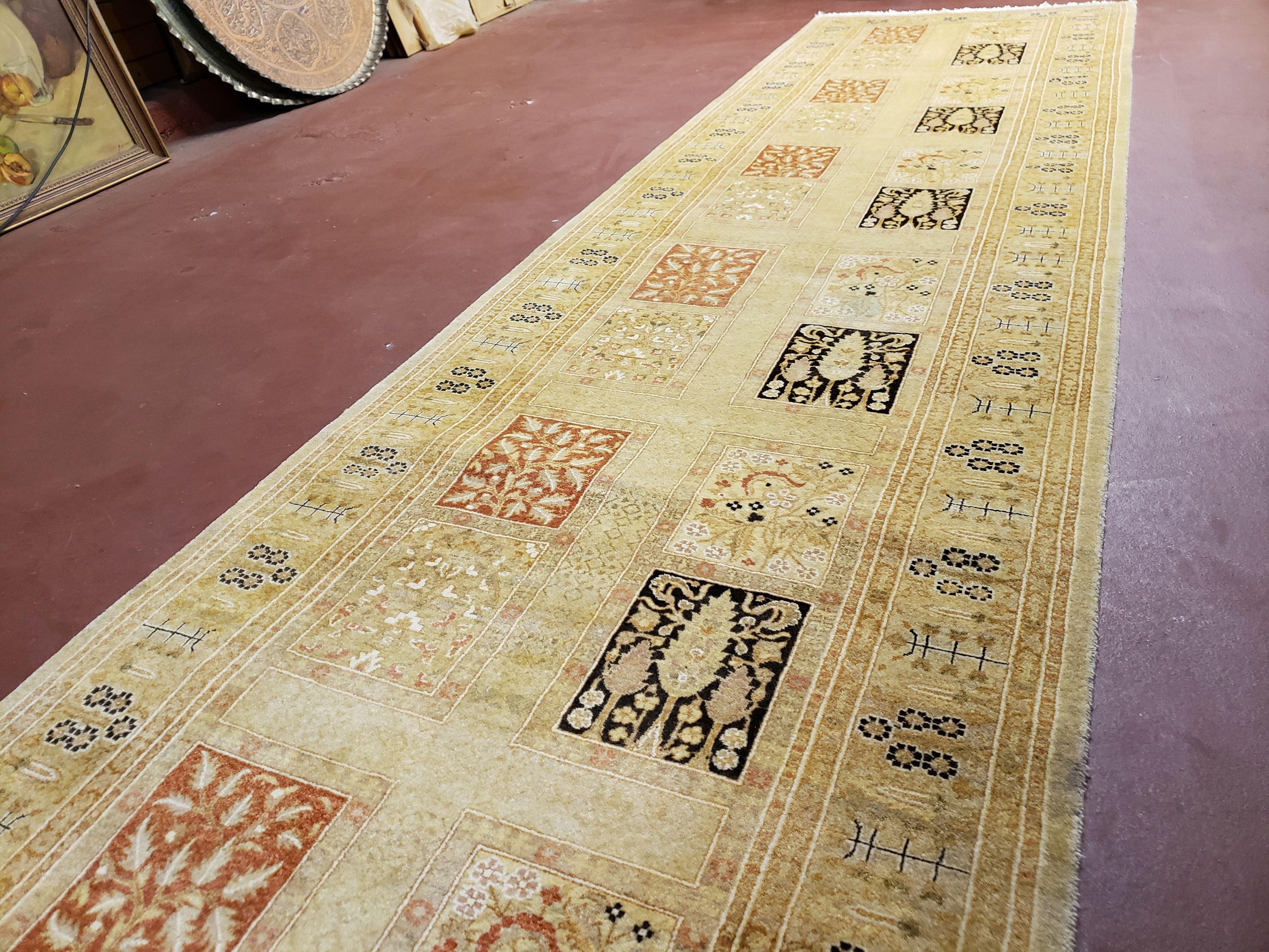 3' 2" x 12 ' 6" Pak Persian Safavieh Runner Haji Jalil Fine Runner Rug 3ft Runner 12ft Runner 13ft Runner Panel Design Runner Hand-Knotted - Image 2