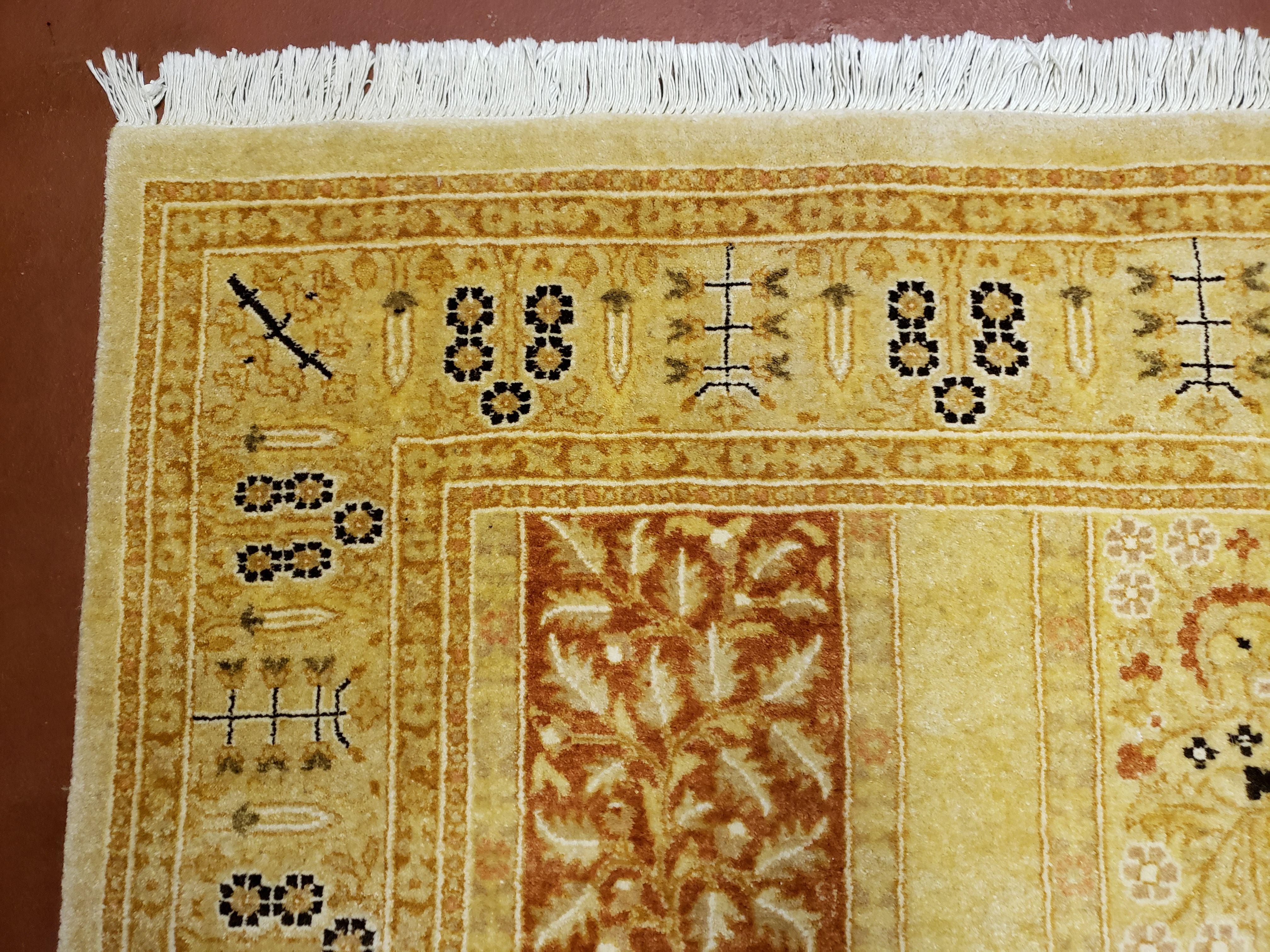 3' 2" x 12 ' 6" Pak Persian Safavieh Runner Haji Jalil Fine Runner Rug 3ft Runner 12ft Runner 13ft Runner Panel Design Runner Hand-Knotted - Image 4