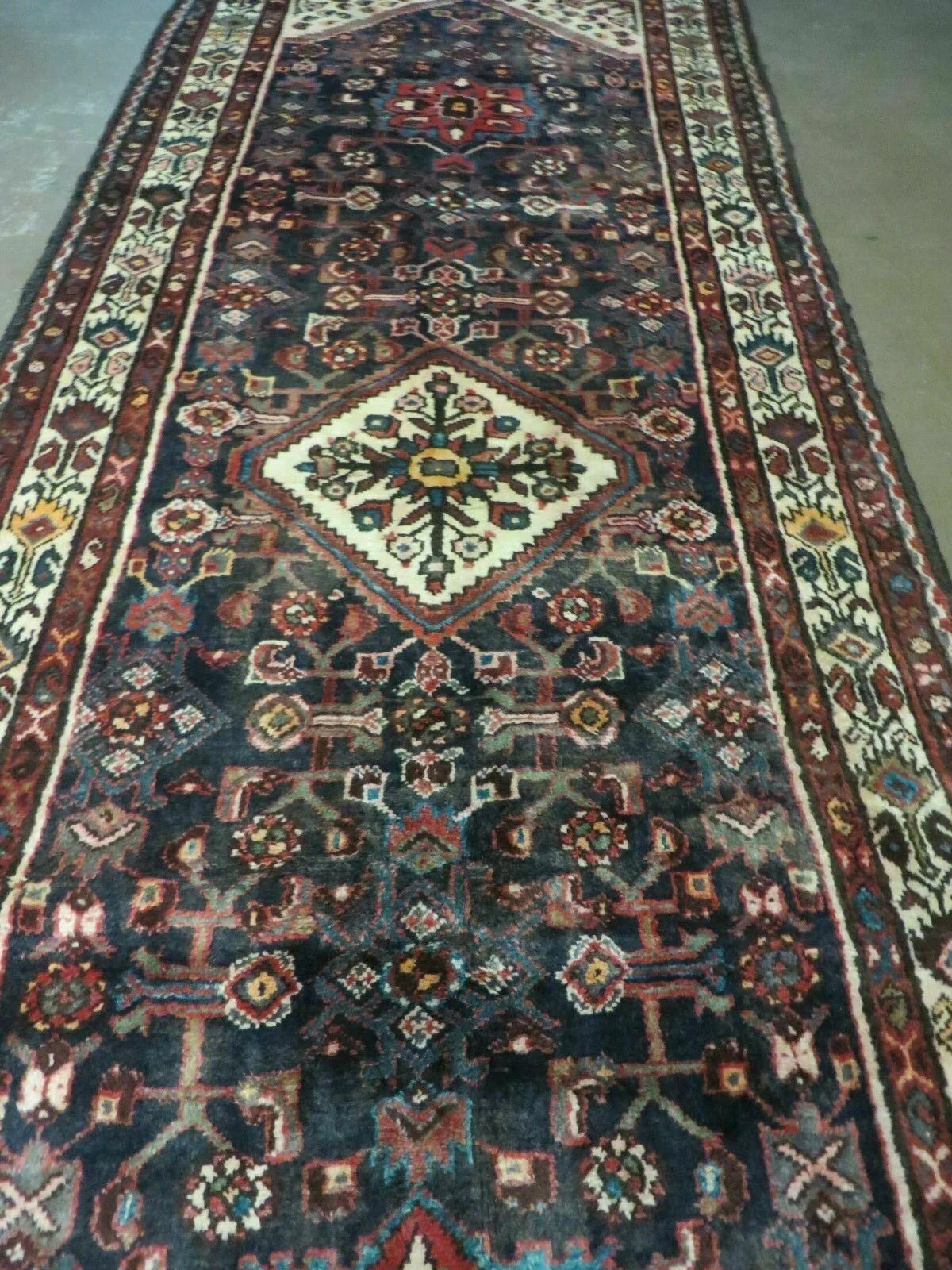 3' 6" X 10' 3" Antique Handmade Turkish Wool Runner Rug - Image 11