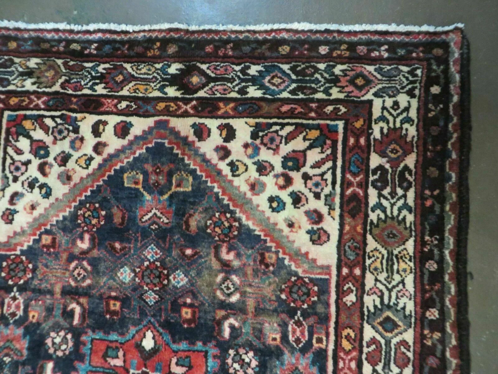 3' 6" X 10' 3" Antique Handmade Turkish Wool Runner Rug - Image 7