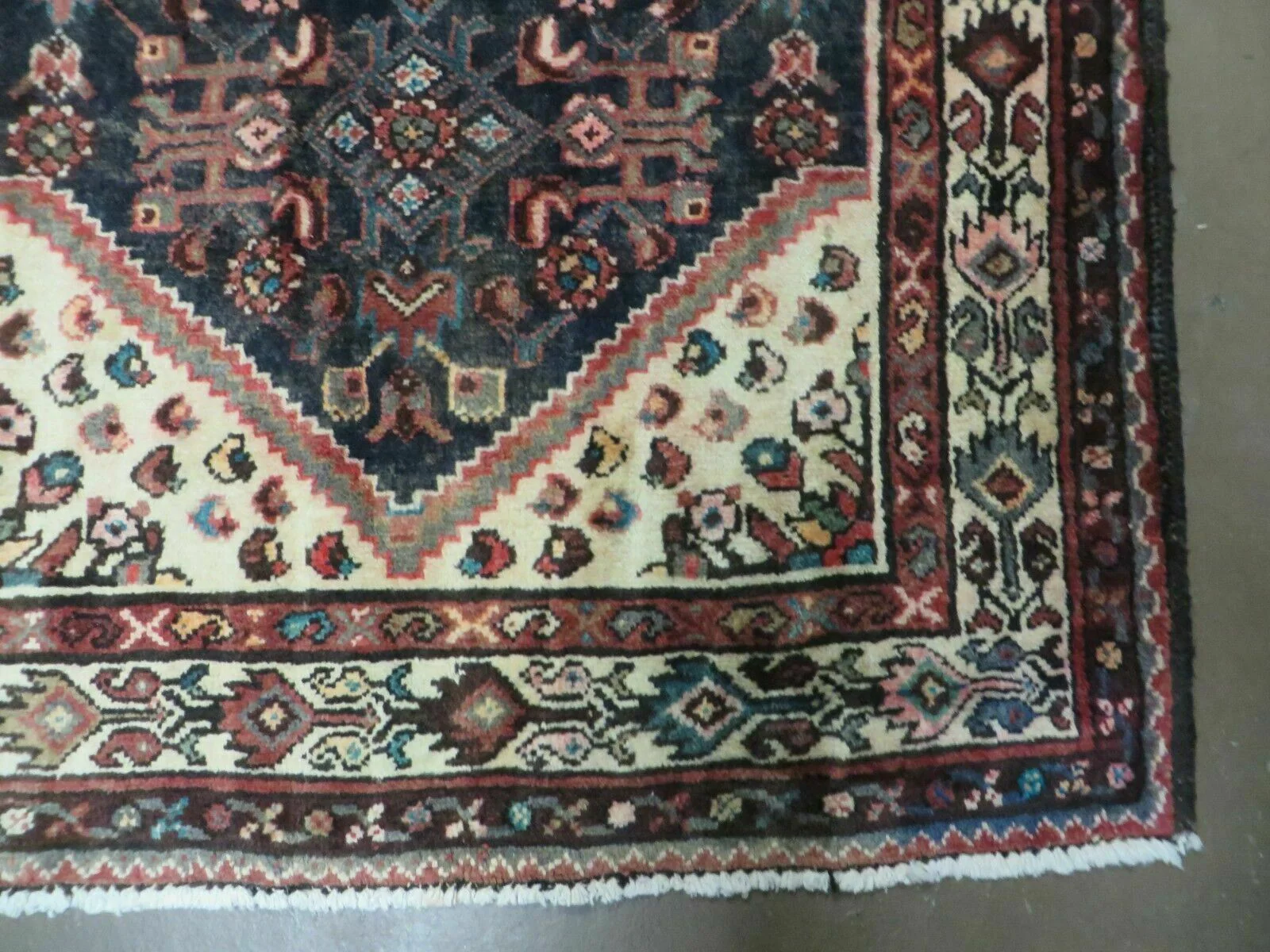 3' 6" X 10' 3" Antique Handmade Turkish Wool Runner Rug - Image 9