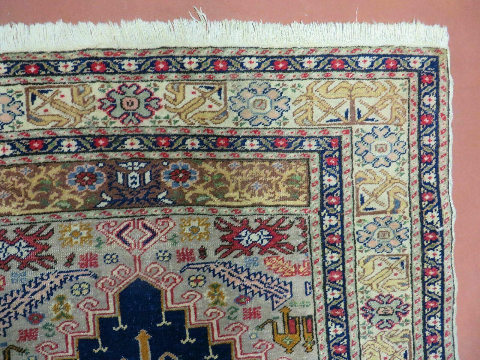 3' X 4' Semi Antique Handmade Turkish Prayer Kaisery Wool Rug Nice - Image 6