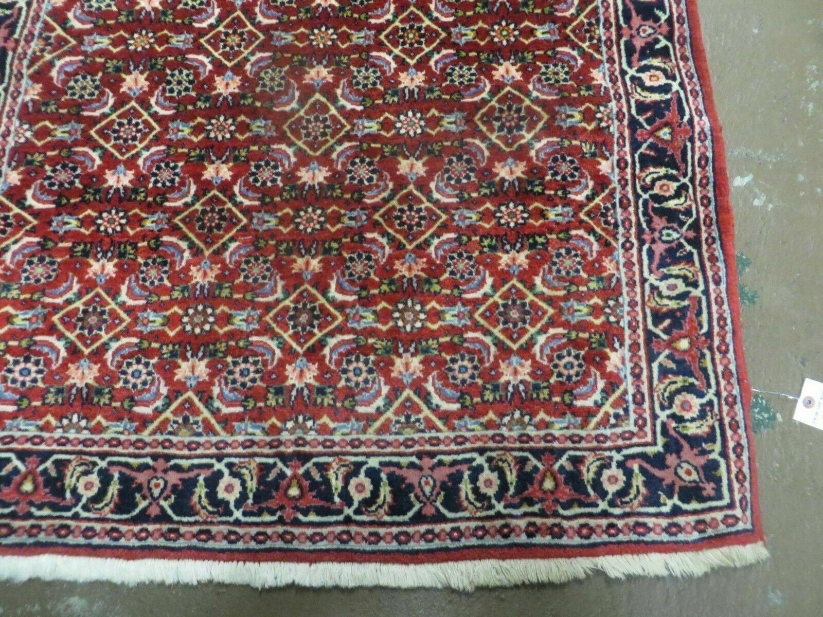 3' X 5' Handmade Knotted Indian Amritsar Floral Oriental Wool Red Rug Organic Nice - Image 9