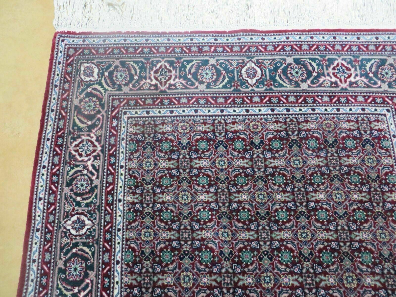 3' X 5' Vintage Fine Handmade Indian Amritsar Wool Silk Rug Nice - Image 6