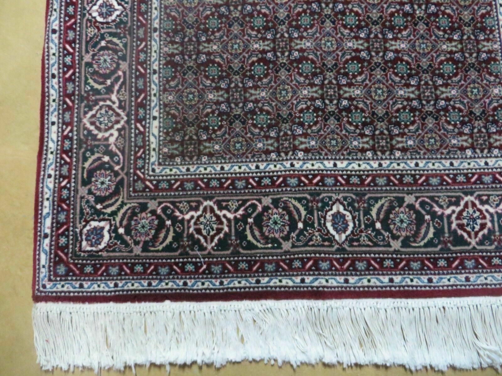 3' X 5' Vintage Fine Handmade Indian Amritsar Wool Silk Rug Nice - Image 8