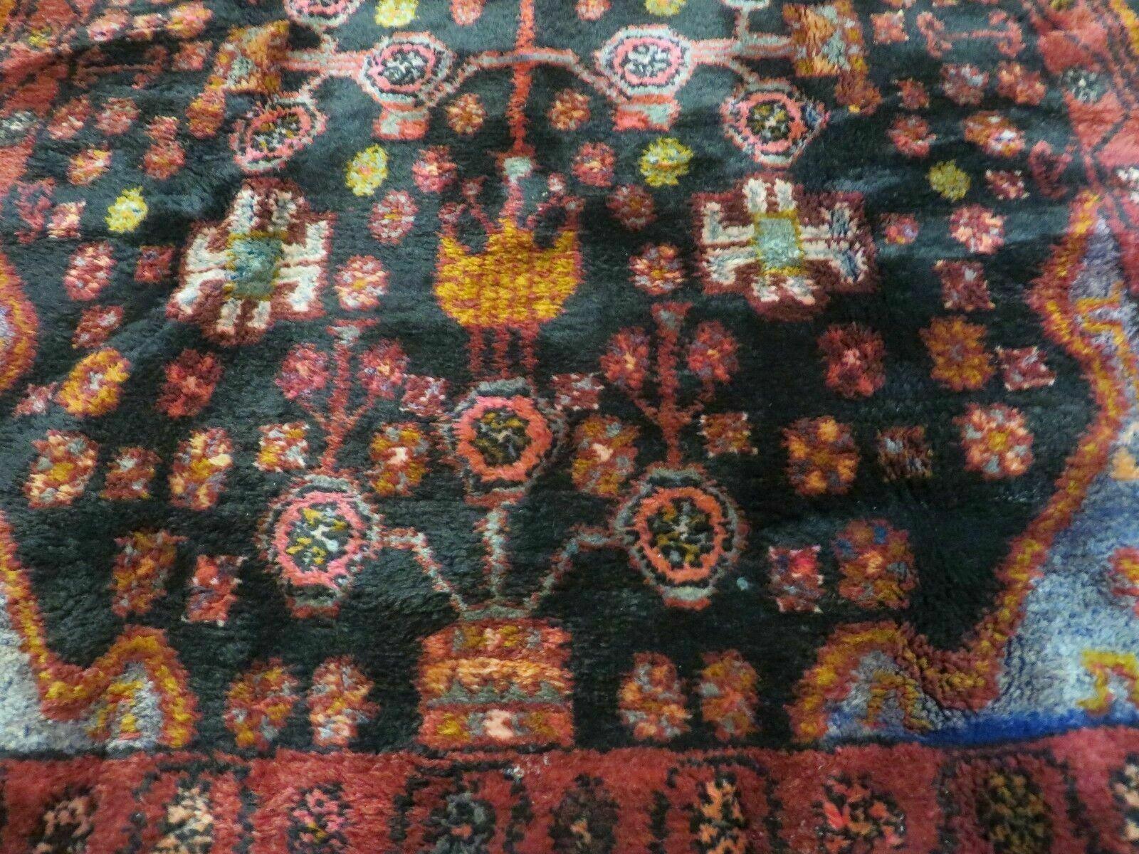 4' X 10' Antique Handmade Tribal Turkish Oriental Floral Wool Rug Organic Nice - Image 12