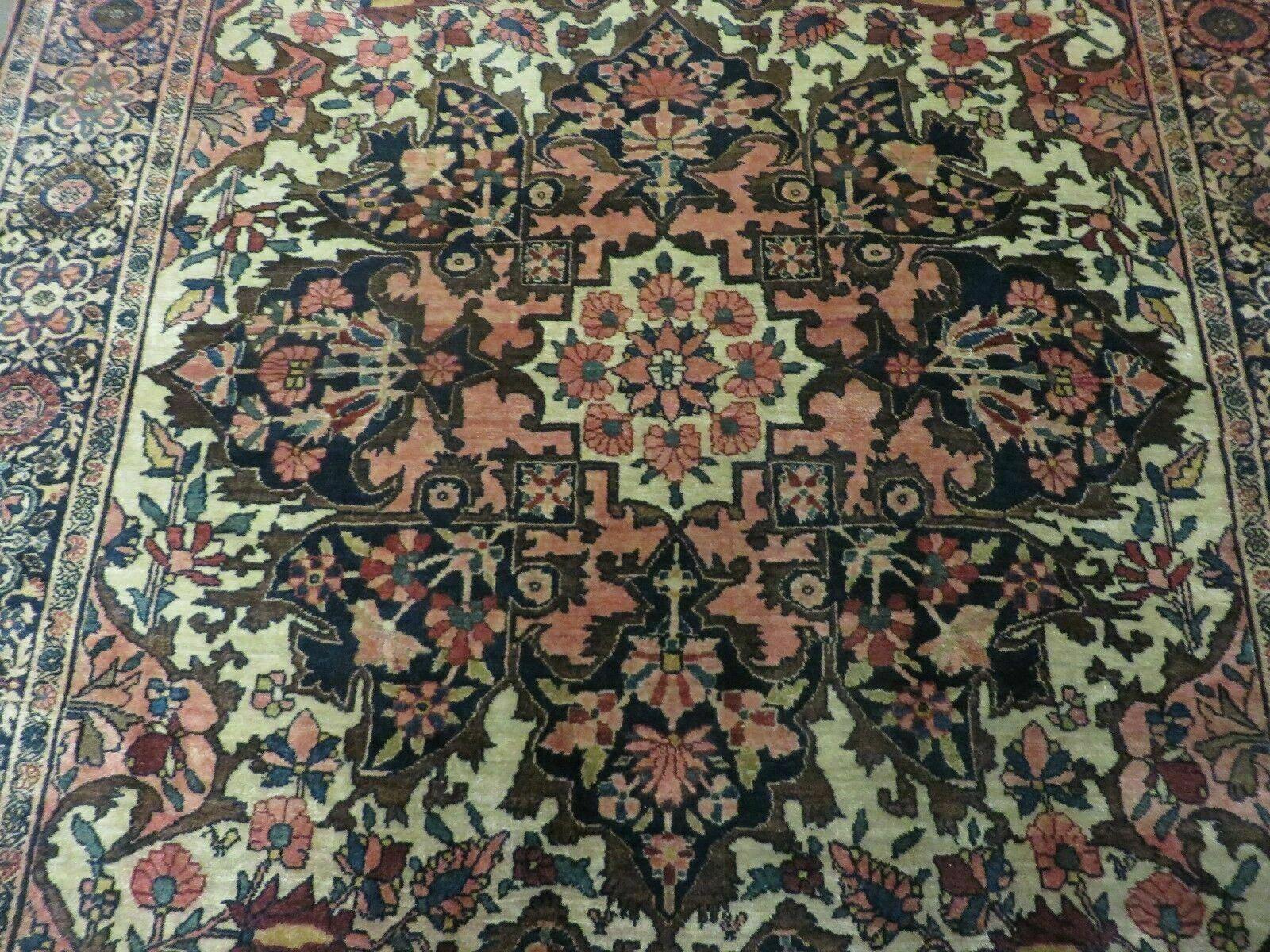 4' X 6' Antique Ultra Fine Handmade India Floral Oriental Wool Rug Carpet Nice - Image 4