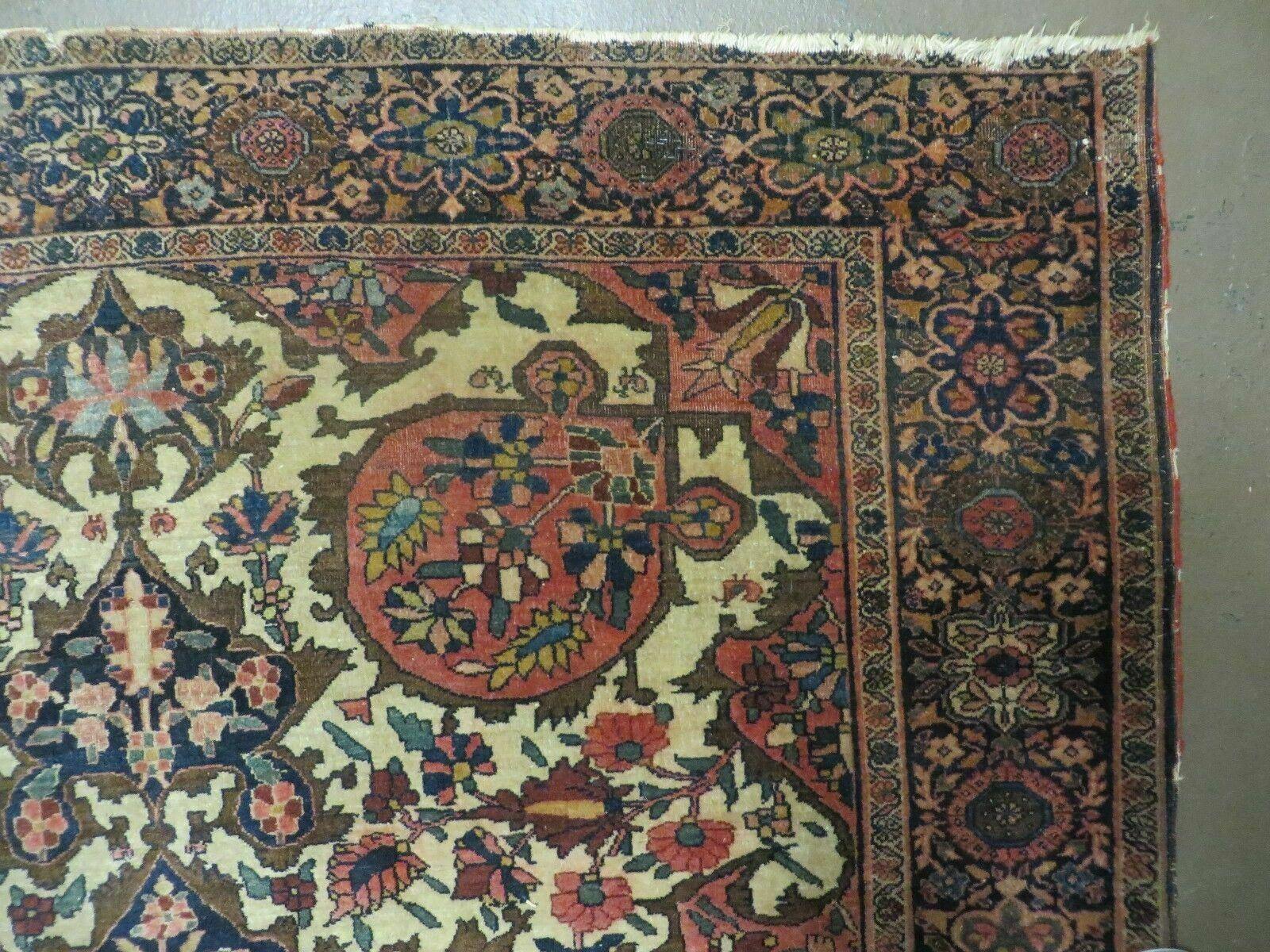 4' X 6' Antique Ultra Fine Handmade India Floral Oriental Wool Rug Carpet Nice - Image 7