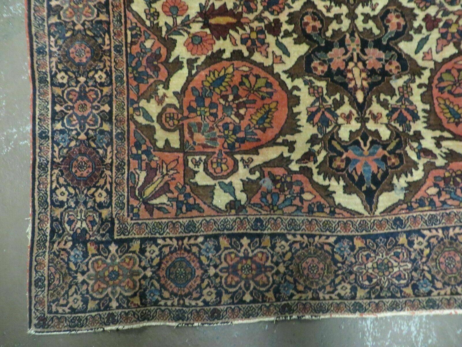 4' X 6' Antique Ultra Fine Handmade India Floral Oriental Wool Rug Carpet Nice - Image 8