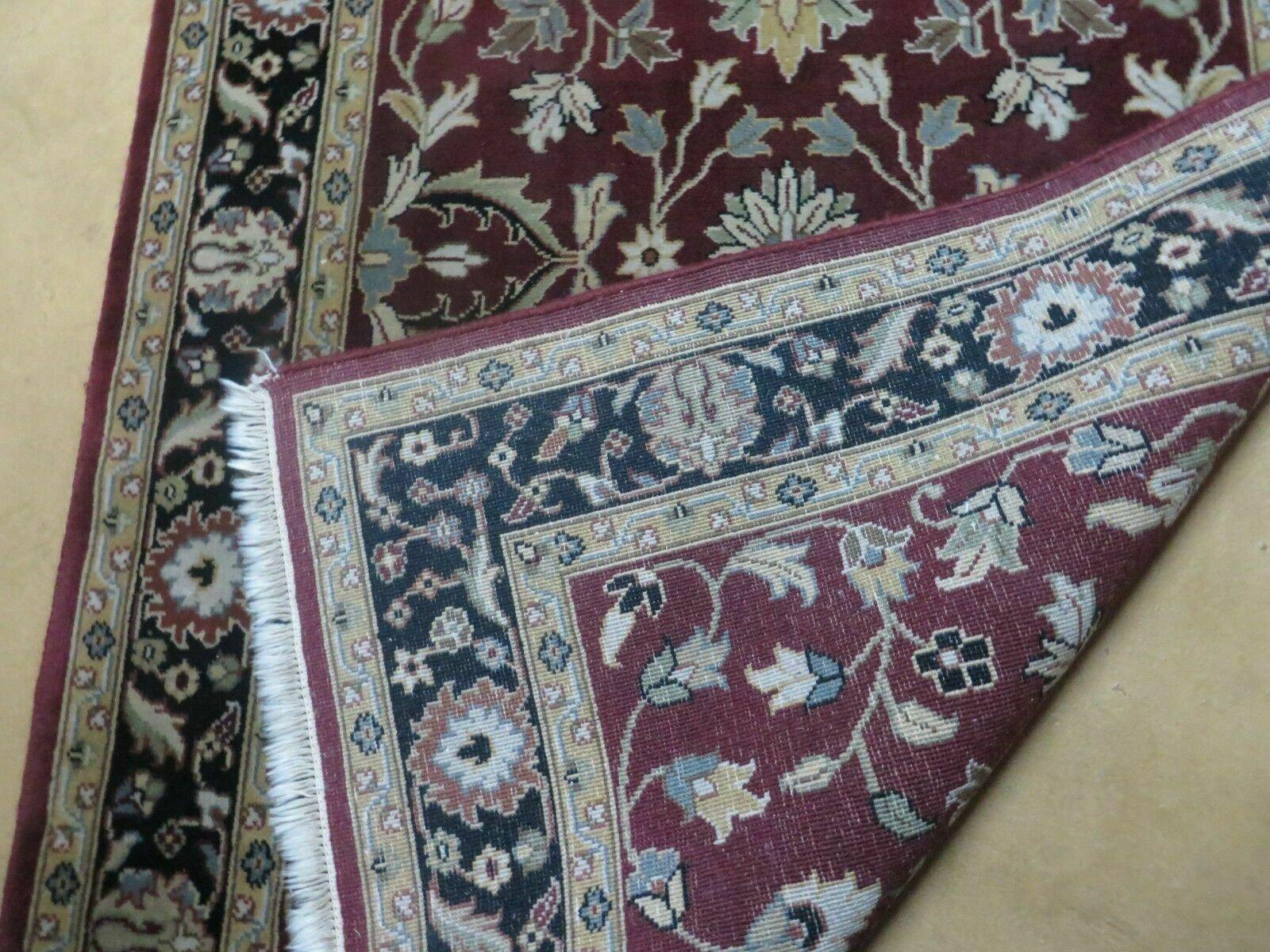 4' X 6' Handmade Finely Knotted Indian Agra Pattern Wool Rug Nice - Image 10