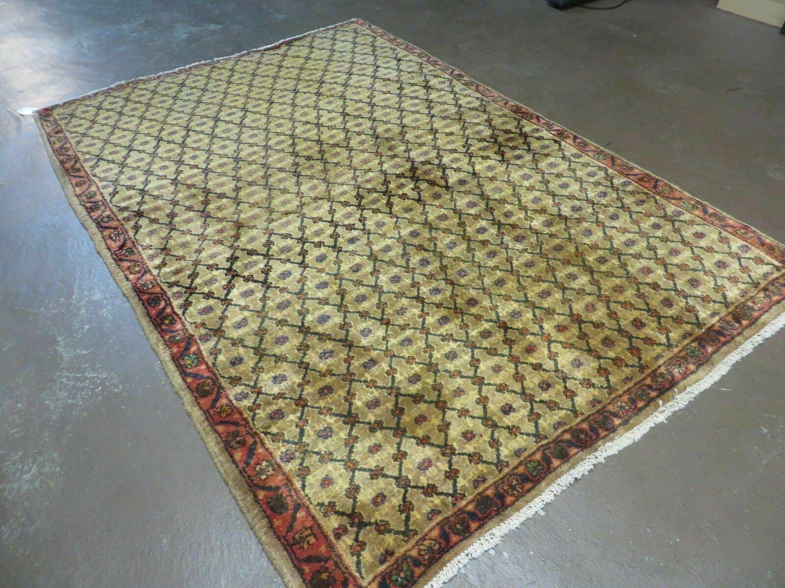 4' X 6' Handmade Indian Allover Wool Rug Camel Hair Color #119 - Image 2