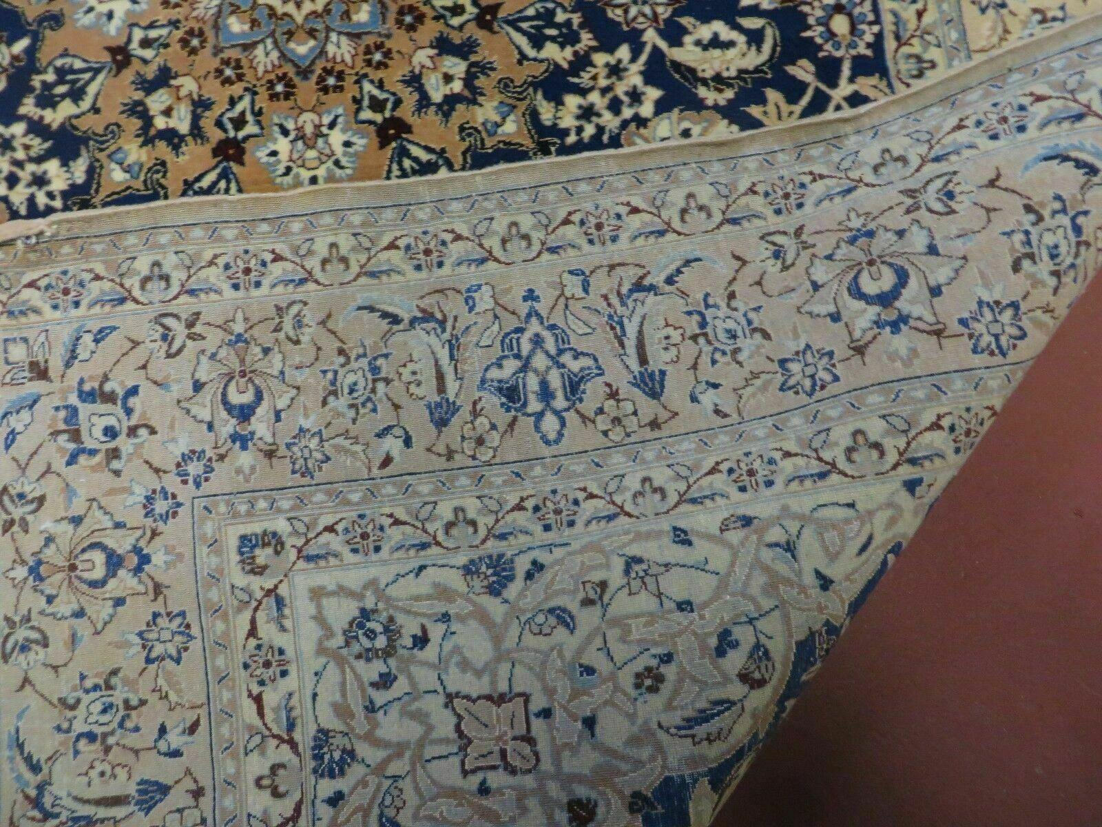 4' X 6' Handmade Ultra Fine India Floral Oriental Wool Silk Rug Hand Knotted - Image 10