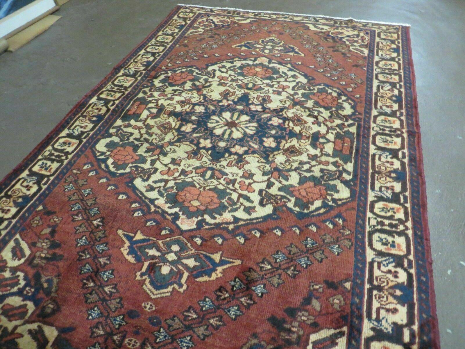 4' X 7' Antique 1920 Handmade Turkish Medallion Wool Rug Veg Dye Nice - Image 12