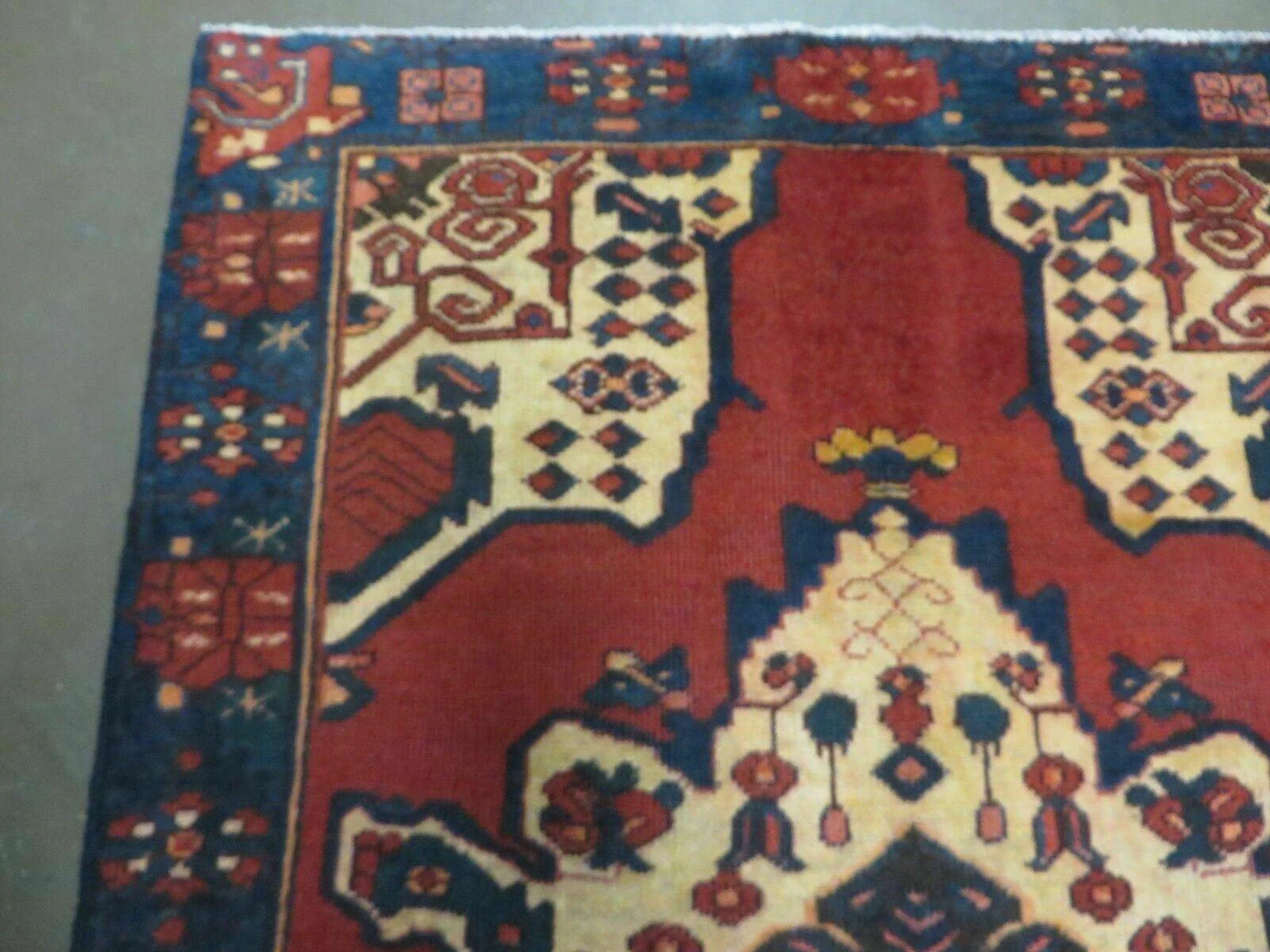 4' X 7' Antique 1920 Handmade Turkish Wool Rug Veg Dye Nice - Image 6