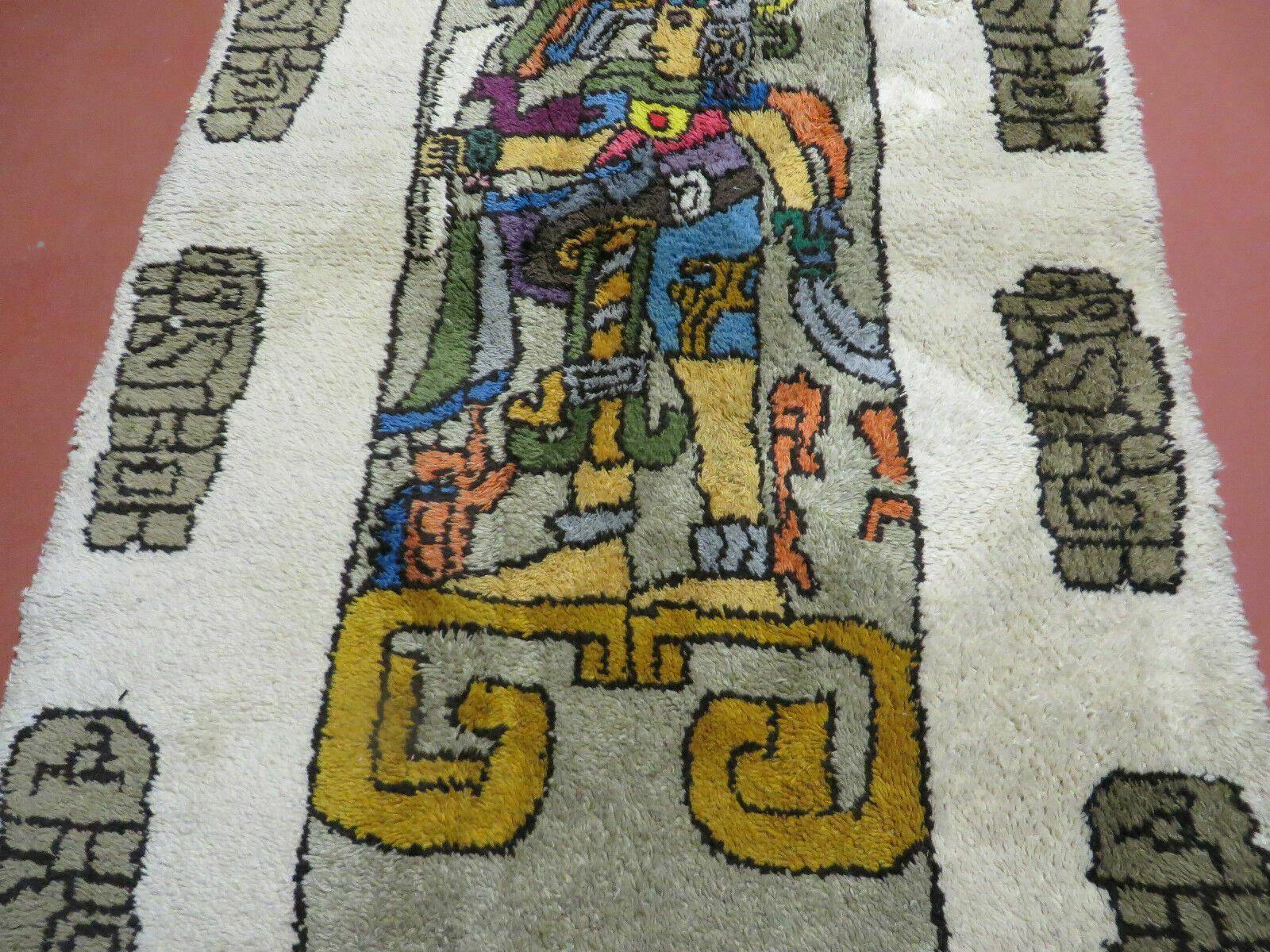 4' X 7' Vintage Handmade Knotted Tribal Nomadic Shag Wool Rug Carpet Prince - Image 11
