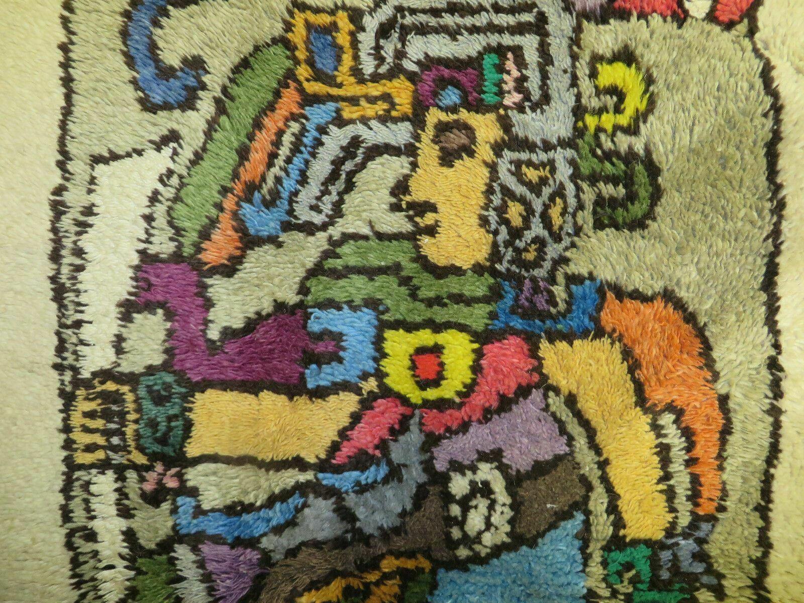 4' X 7' Vintage Handmade Knotted Tribal Nomadic Shag Wool Rug Carpet Prince - Image 12