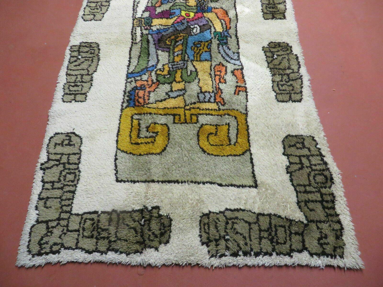 4' X 7' Vintage Handmade Knotted Tribal Nomadic Shag Wool Rug Carpet Prince - Image 5