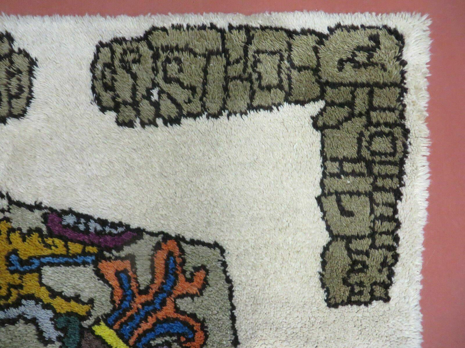 4' X 7' Vintage Handmade Knotted Tribal Nomadic Shag Wool Rug Carpet Prince - Image 7