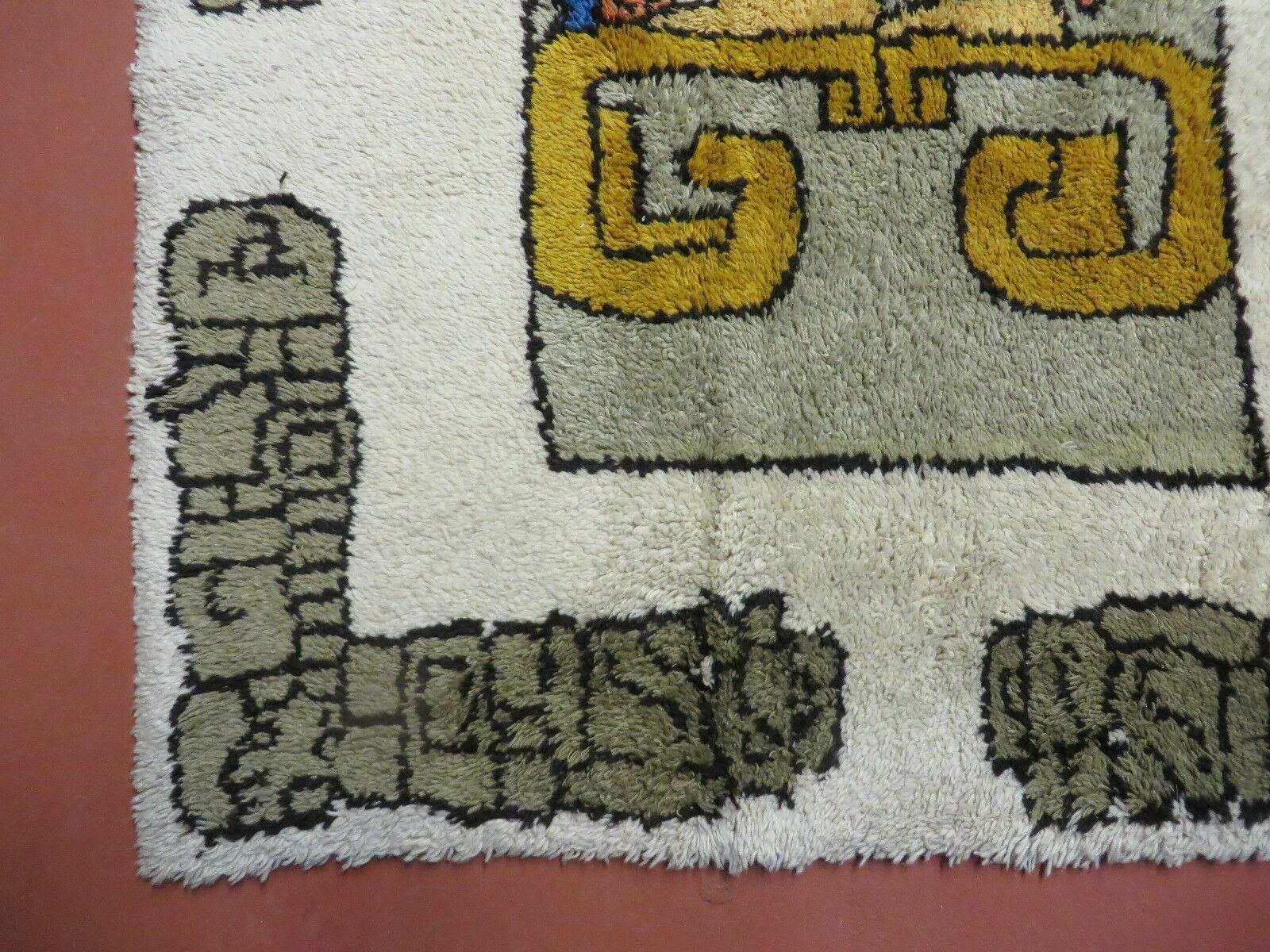 4' X 7' Vintage Handmade Knotted Tribal Nomadic Shag Wool Rug Carpet Prince - Image 8