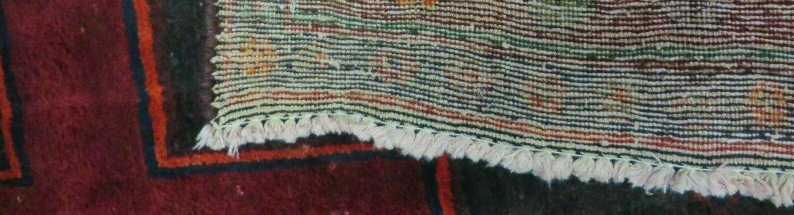 4' X 8' Antique Handmade India Geometric Oriental Wool Rug Veg Dyes Nice - Image 8