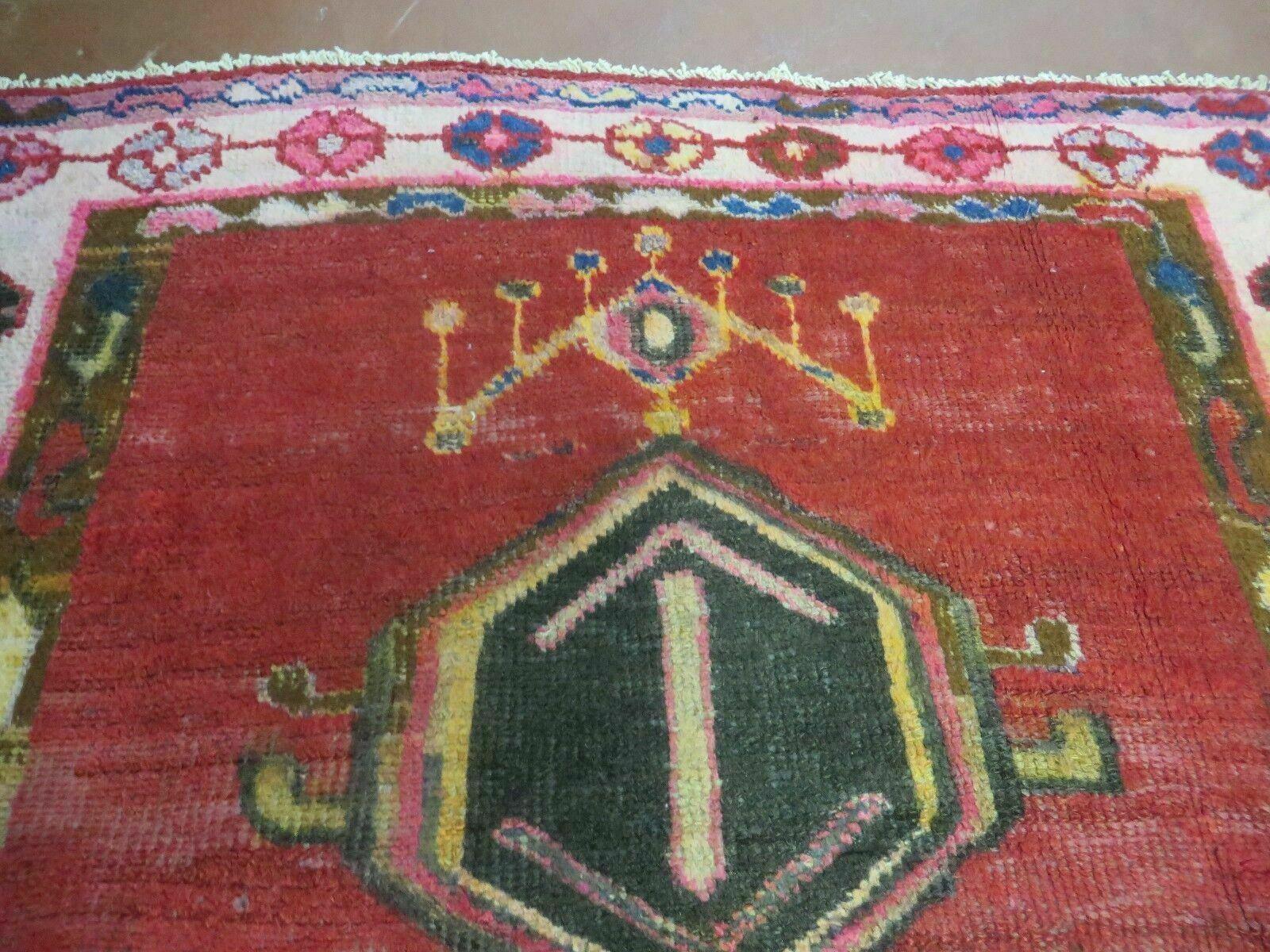 4' X 8' Antique Handmade Turkish Caucasian Kazak Design Wool Rug Veg Dyes Nice - Image 6