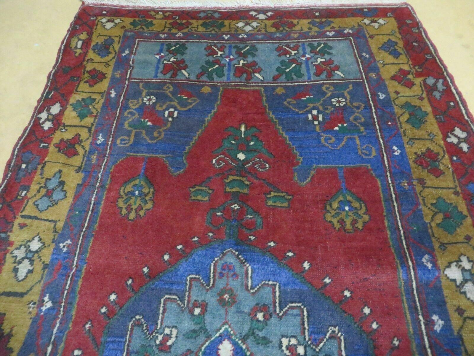 4' X 8' Vintage Handmade Turkish Kazak Pattern Wool Rug Carpet Nice # 105 - Image 11