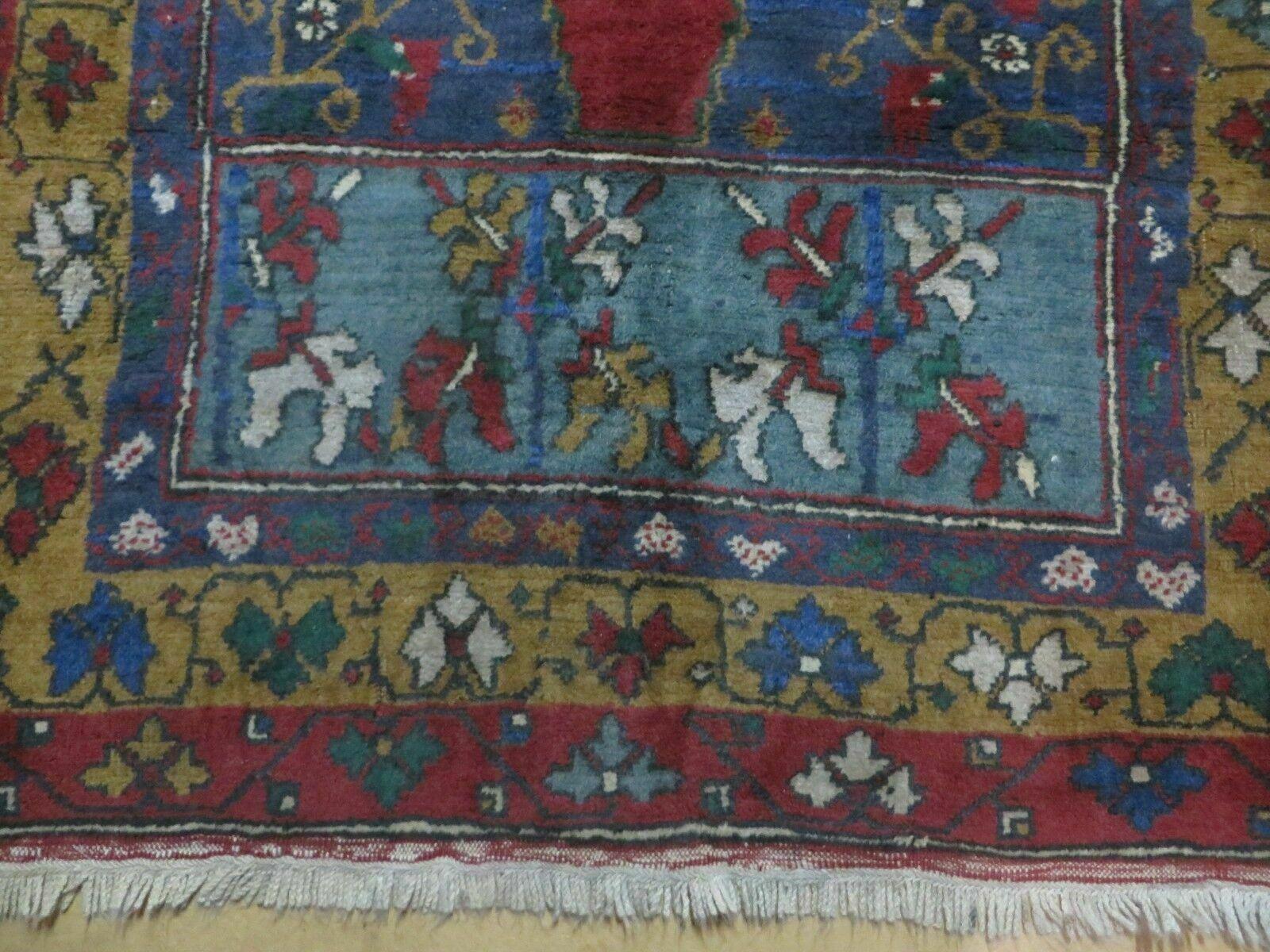 4' X 8' Vintage Handmade Turkish Kazak Pattern Wool Rug Carpet Nice # 105 - Image 5