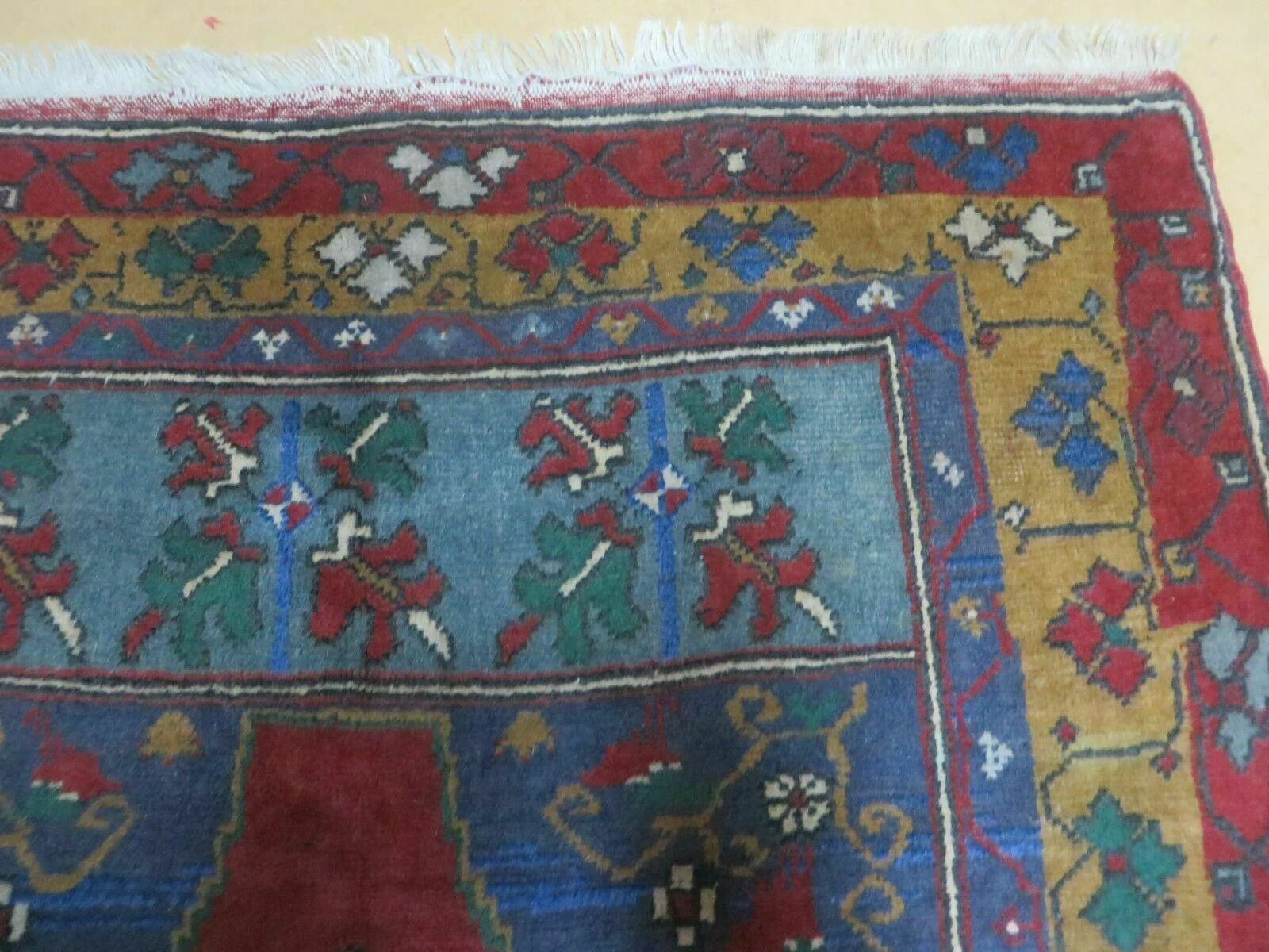 4' X 8' Vintage Handmade Turkish Kazak Pattern Wool Rug Carpet Nice # 105 - Image 7
