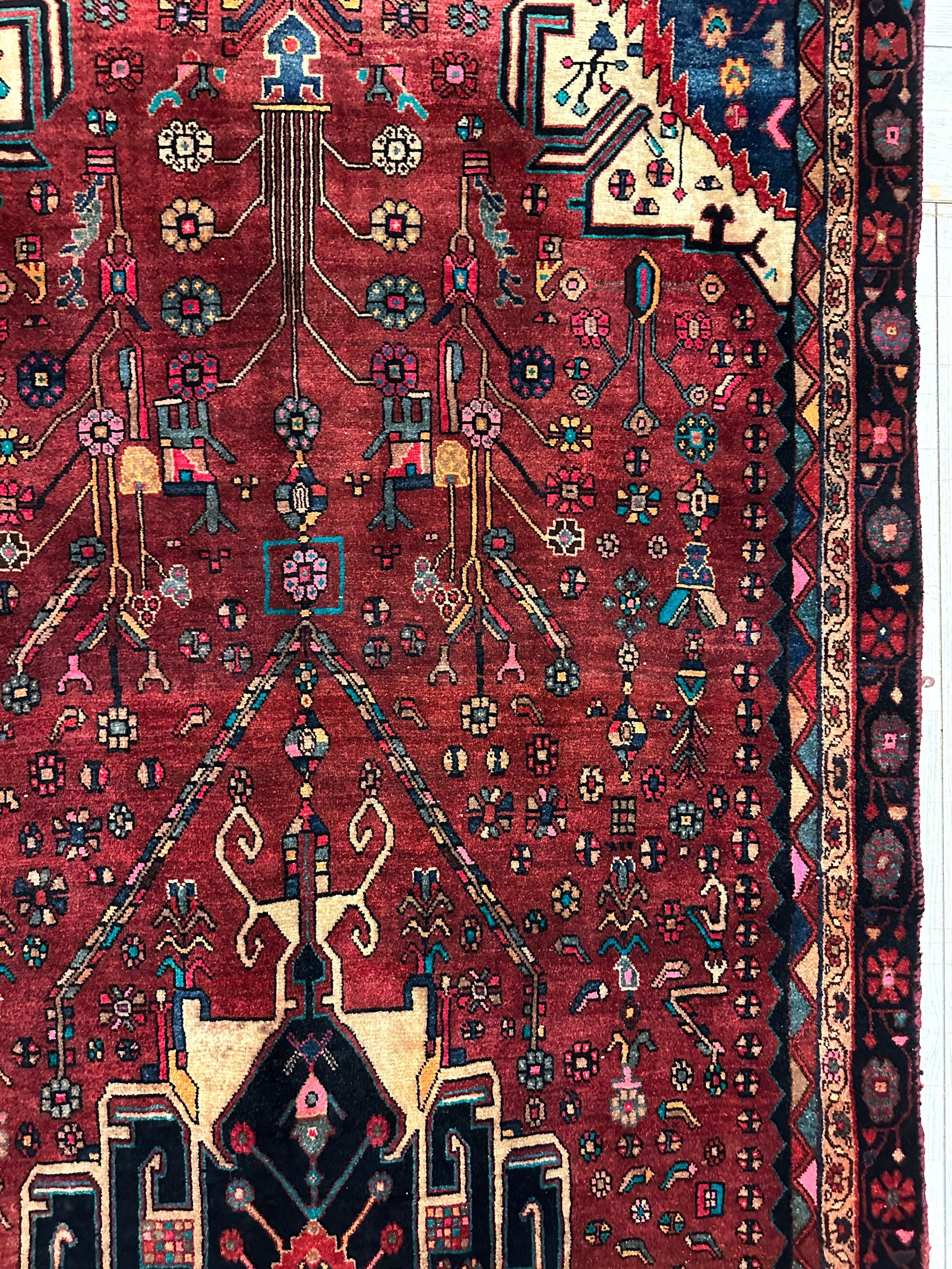 4'2” x 11’4” Hand Knotted Farahan Persian Wool Runner Rug - Image 28