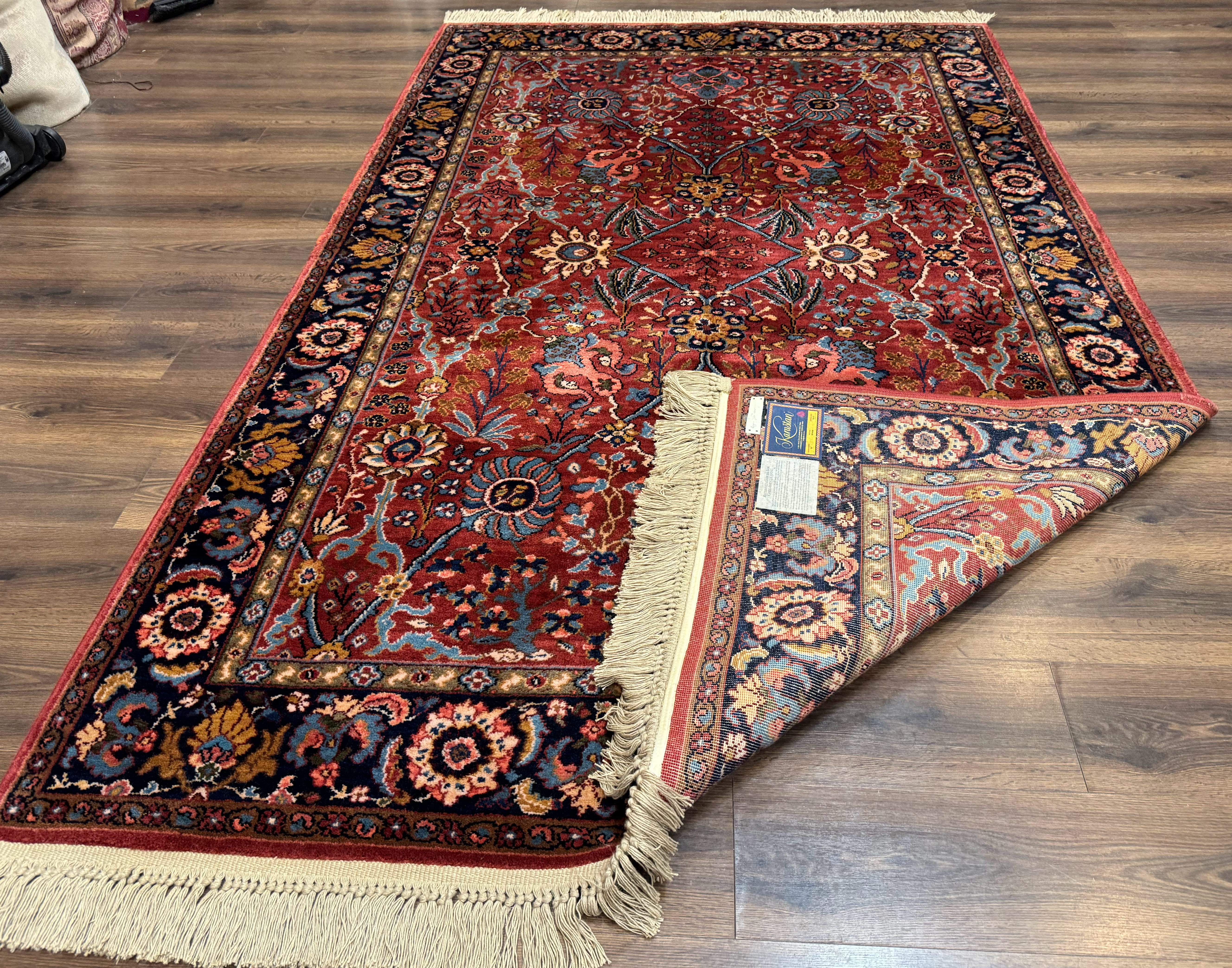 5.9 x 9 Karastan Rug Ispahan #766, Vintage Wool Discontinued Original 700 Series - Image 11