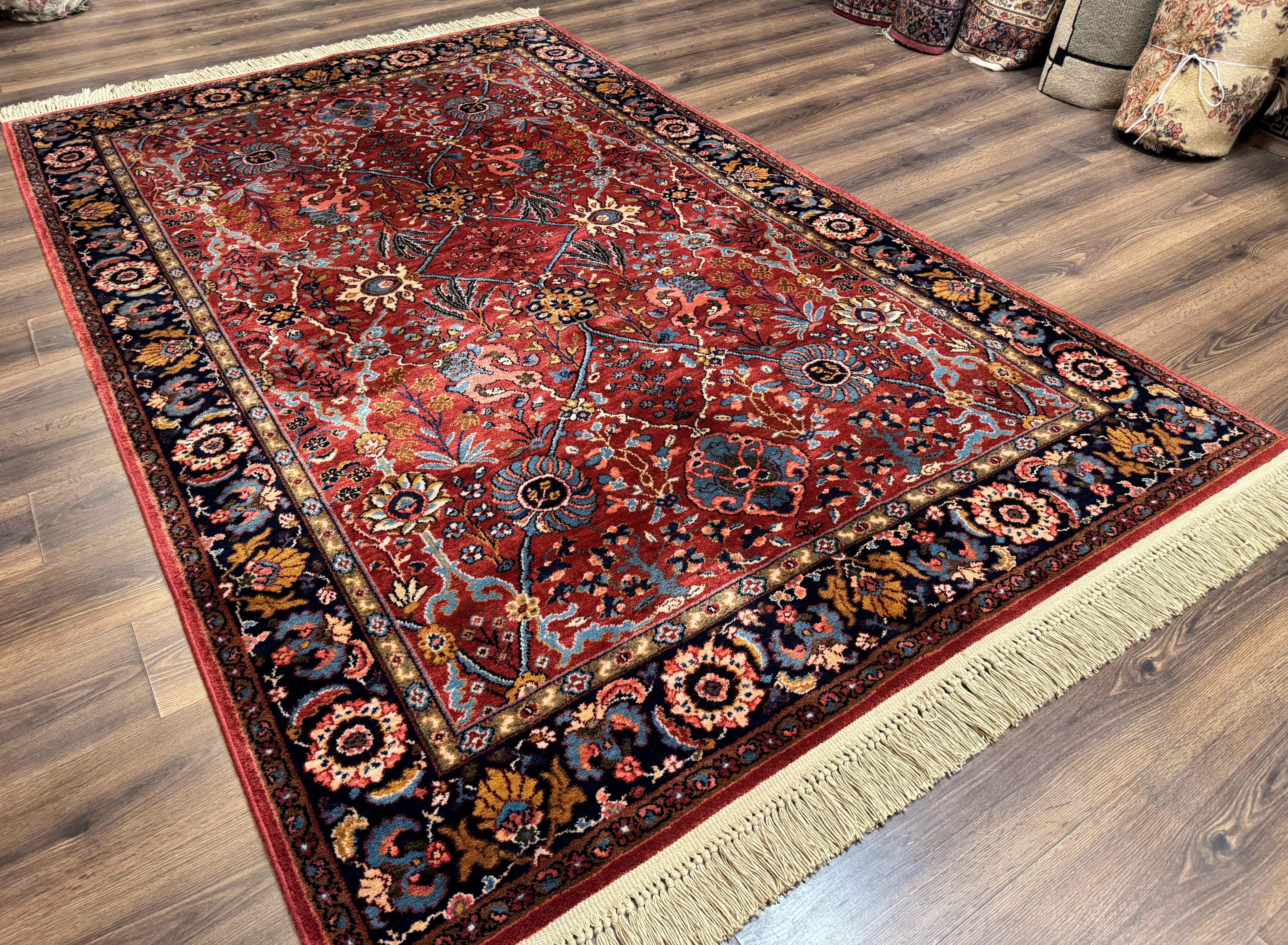 5.9 x 9 Karastan Rug Ispahan #766, Vintage Wool Discontinued Original 700 Series - Image 12