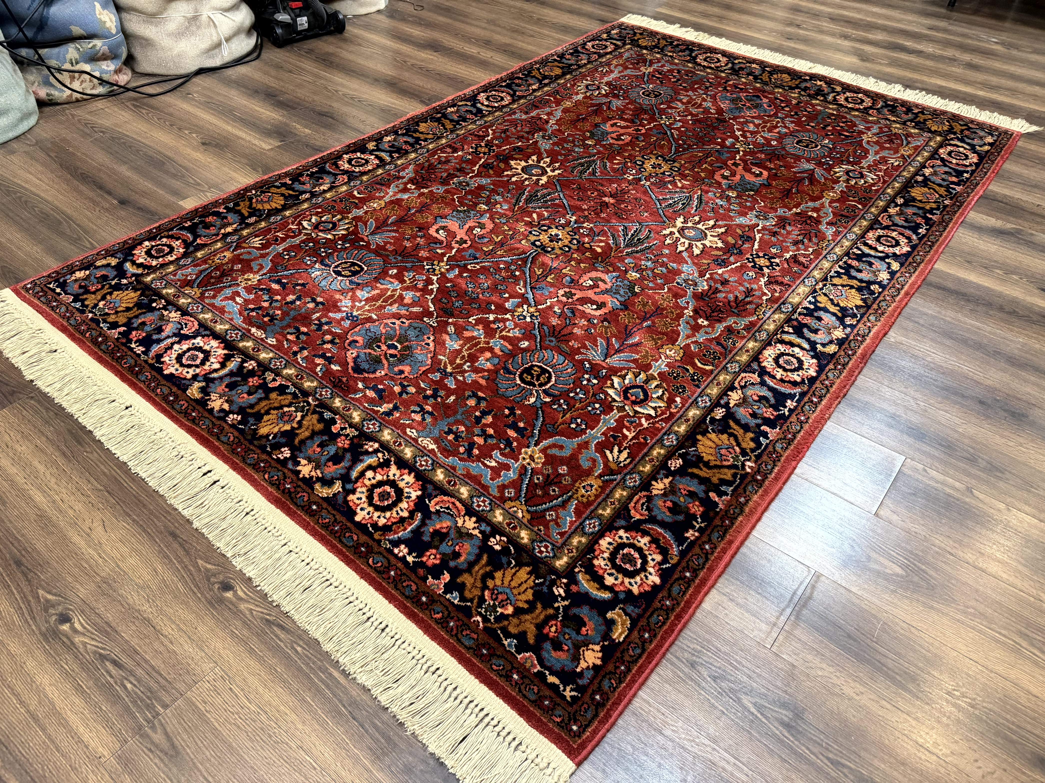 5.9 x 9 Karastan Rug Ispahan #766, Vintage Wool Discontinued Original 700 Series - Image 2