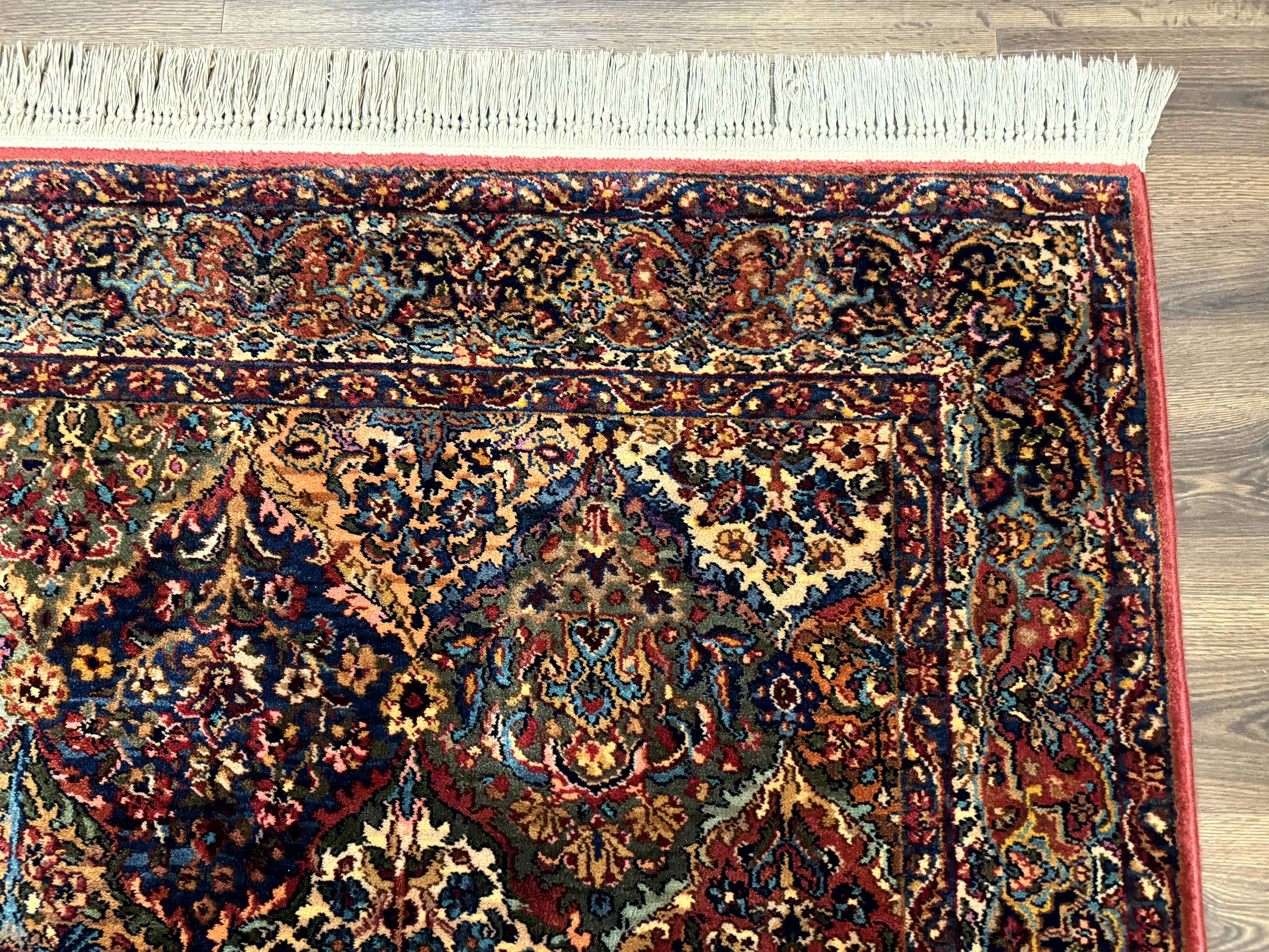 5.9 x 9 Karastan Rug Multicolor Panel Kirman #717, Original 700 Series, Wool - Image 7