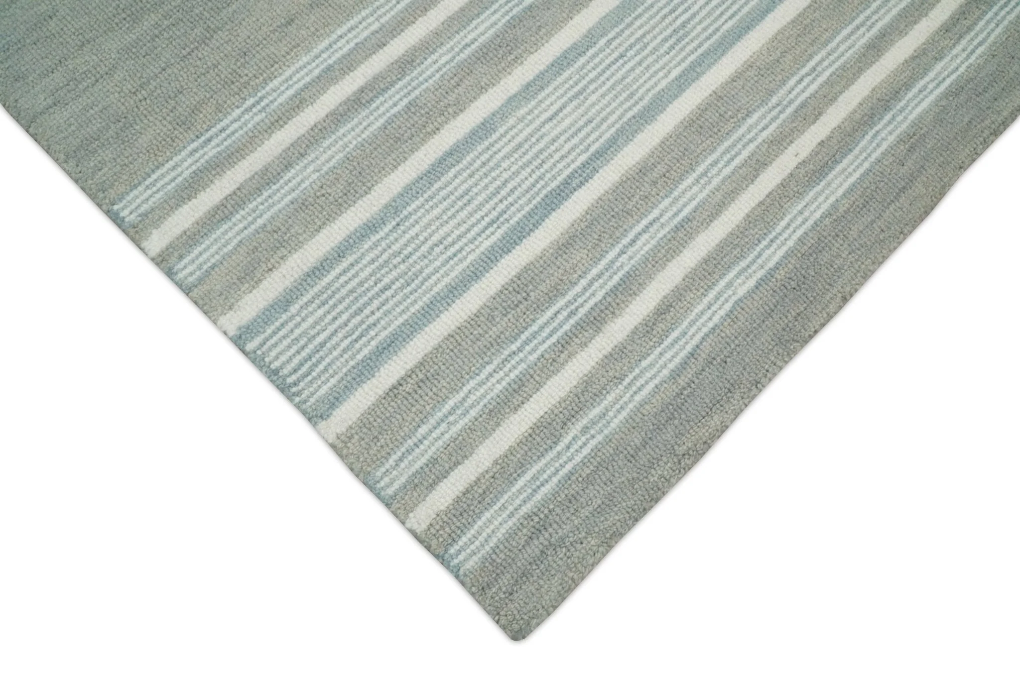 Gray Modern Style Hand Tufted Wool Area Rug - Image 5