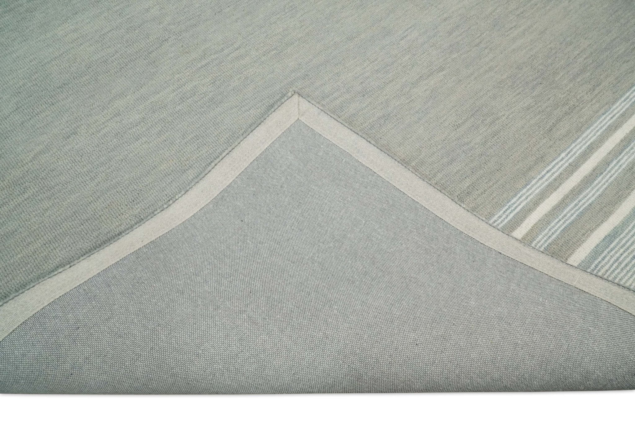Gray Modern Style Hand Tufted Wool Area Rug - Image 8