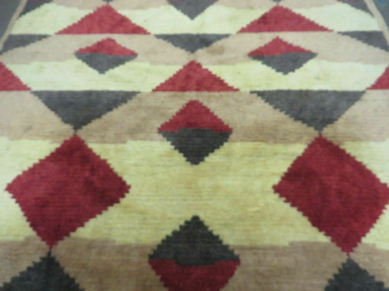 6' X 8' Handmade Tibetan Nepal Chinese Wool Rug Art Deco Contemporary Modern - Image 4