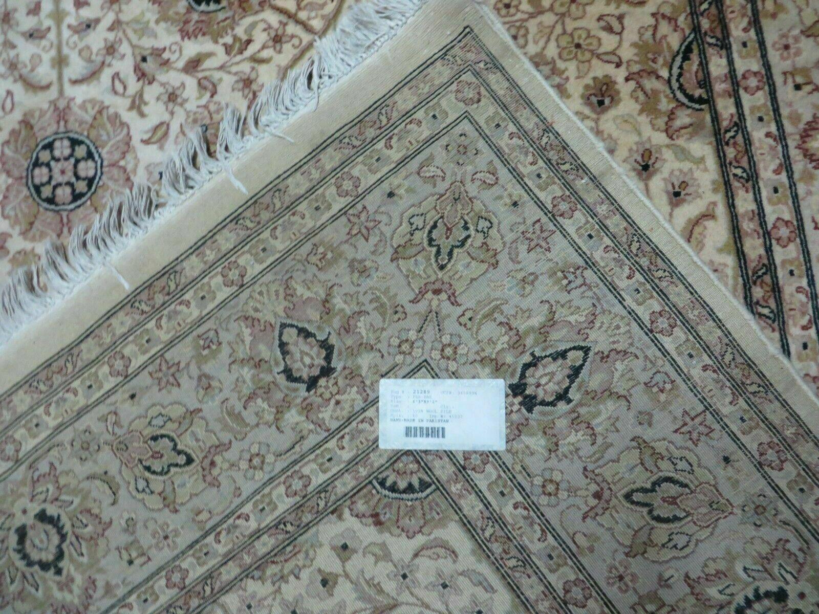 6' X 9' Vintage Fine Handmade Pakistan Oriental Floral Wool Rug Carpet Nice - Image 11