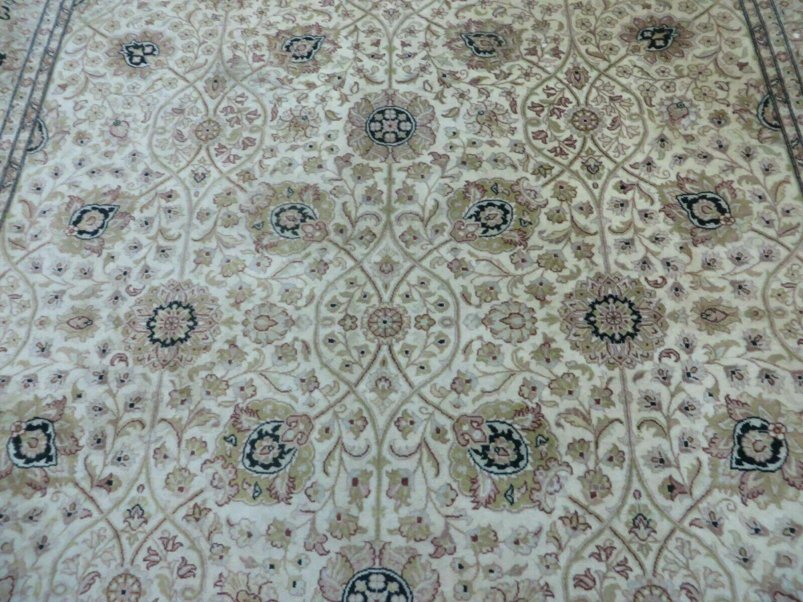 6' X 9' Vintage Fine Handmade Pakistan Oriental Floral Wool Rug Carpet Nice - Image 12