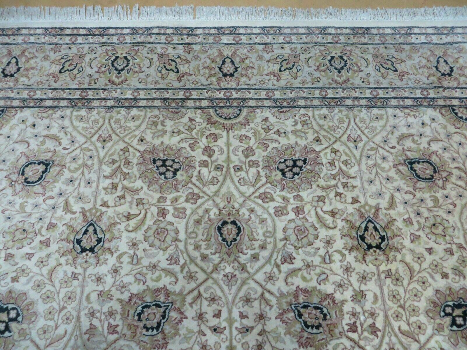 6' X 9' Vintage Fine Handmade Pakistan Oriental Floral Wool Rug Carpet Nice - Image 3