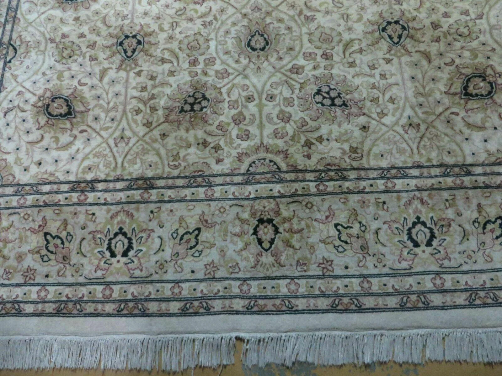 6' X 9' Vintage Fine Handmade Pakistan Oriental Floral Wool Rug Carpet Nice - Image 5