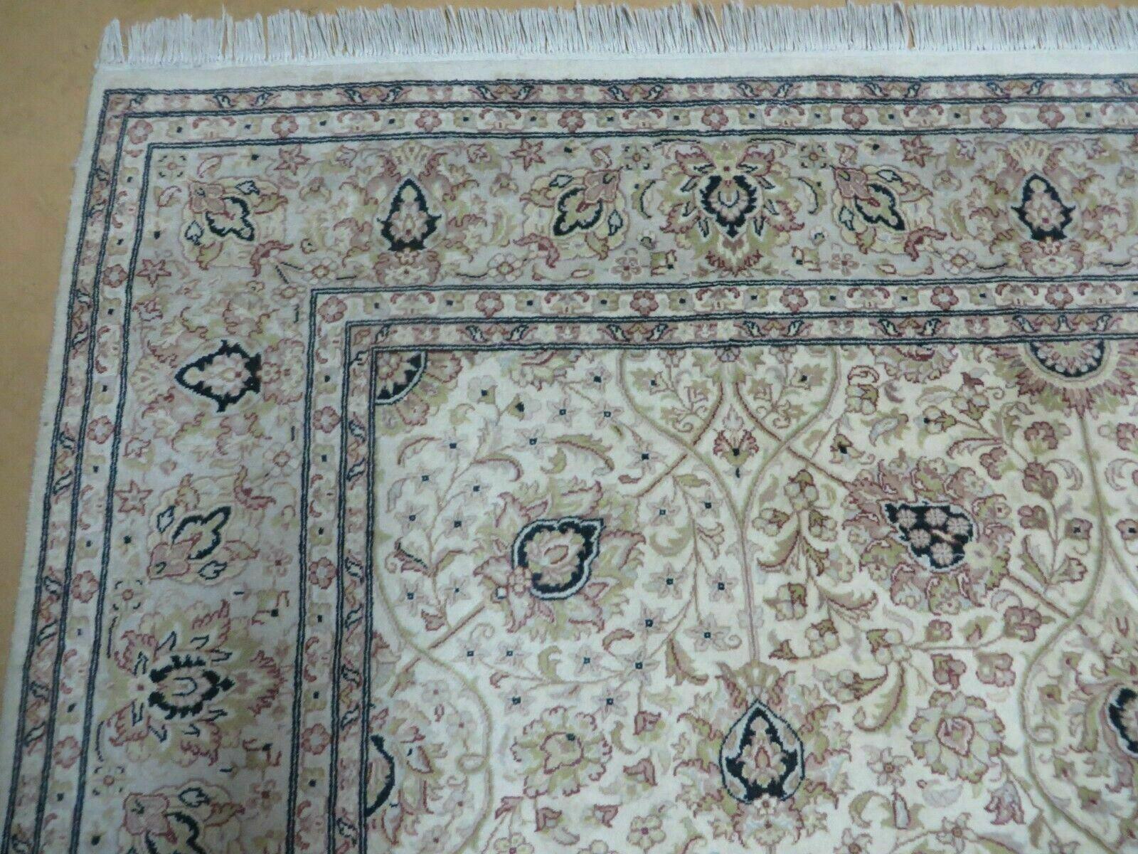 6' X 9' Vintage Fine Handmade Pakistan Oriental Floral Wool Rug Carpet Nice - Image 6