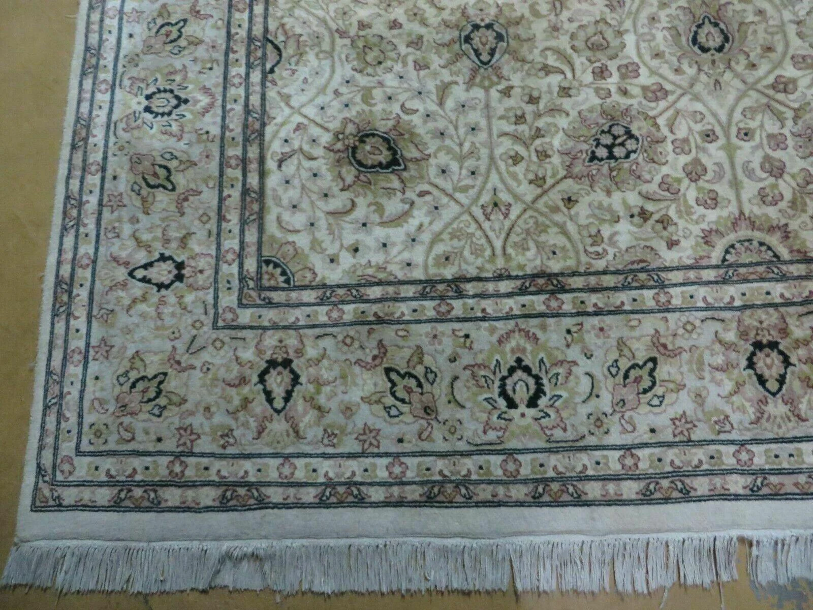 6' X 9' Vintage Fine Handmade Pakistan Oriental Floral Wool Rug Carpet Nice - Image 8