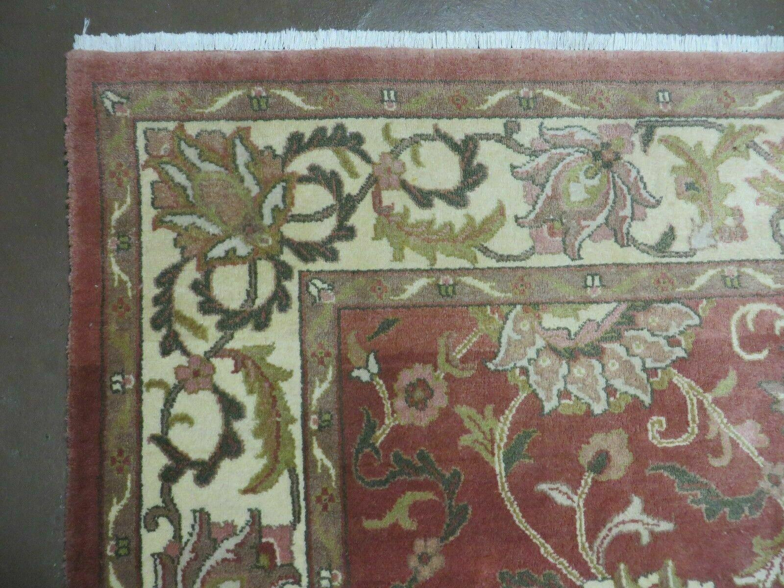 6' X 9' Vintage Handmade Indian Floral Oriental Wool Rug Veg Dyes Nice - Image 6