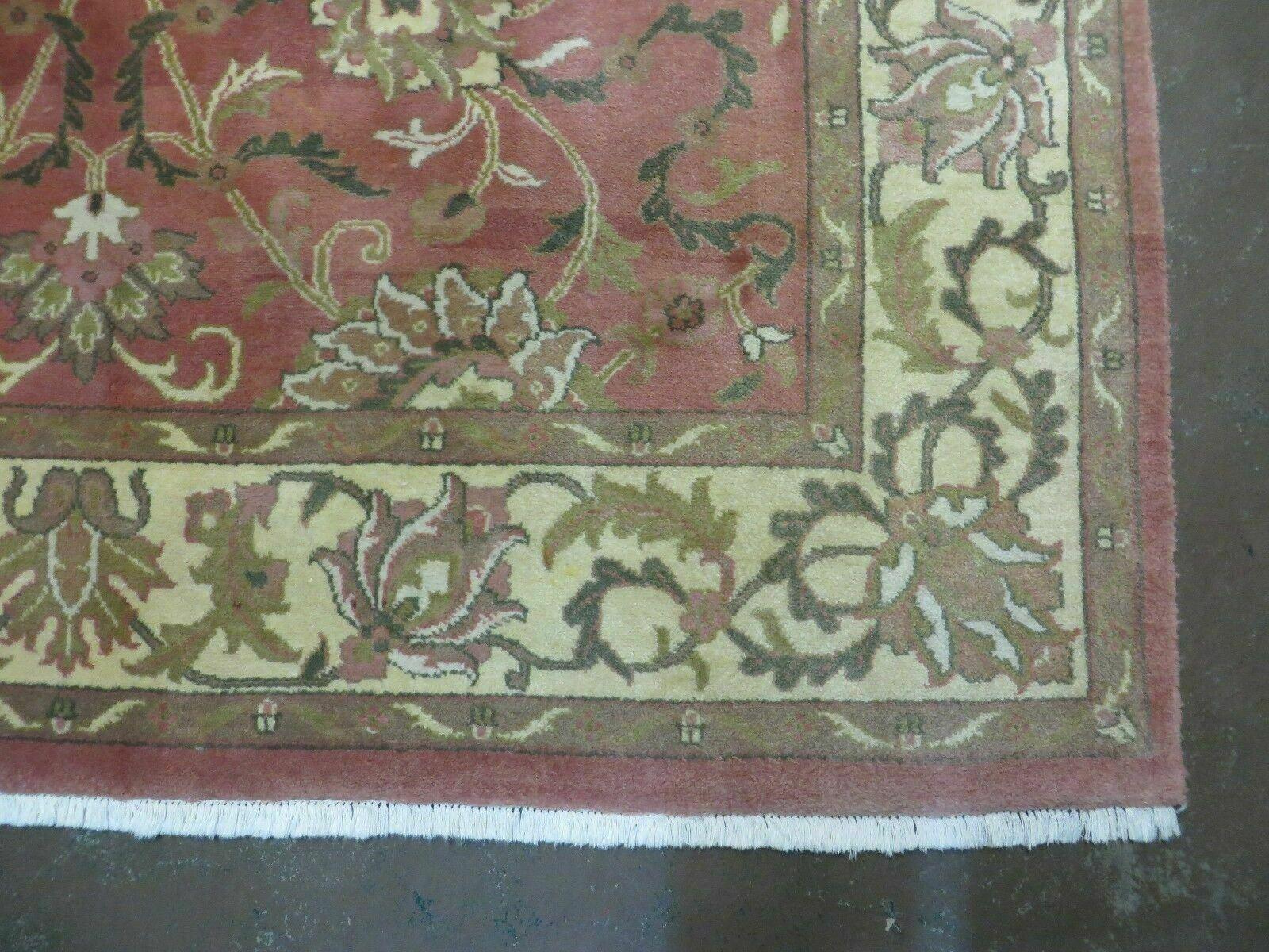 6' X 9' Vintage Handmade Indian Floral Oriental Wool Rug Veg Dyes Nice - Image 9