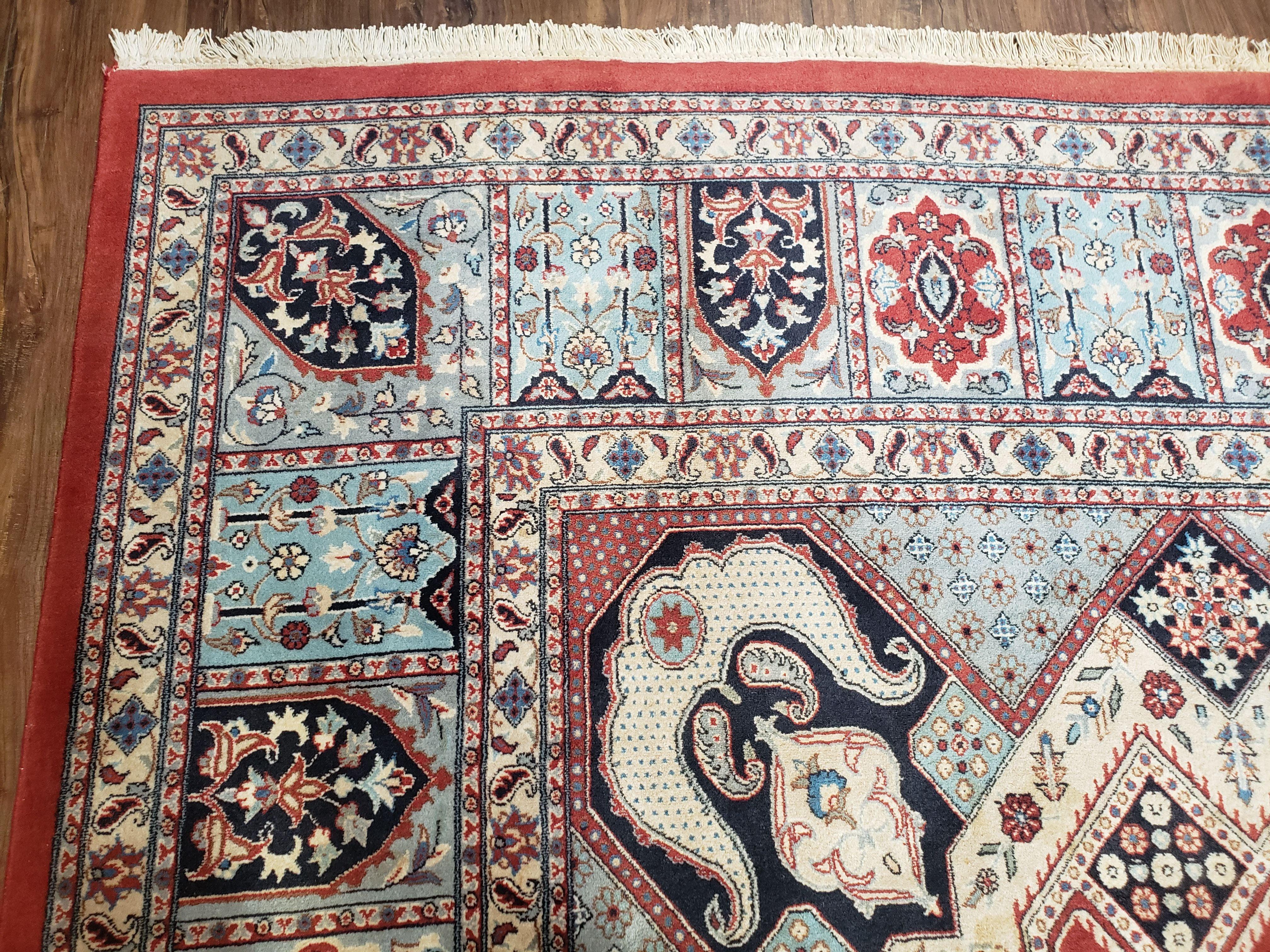 8 x11 Top Quality Veg Dye Turkish Carpet Decorative Handmade Geometric Area Rug - Image 6