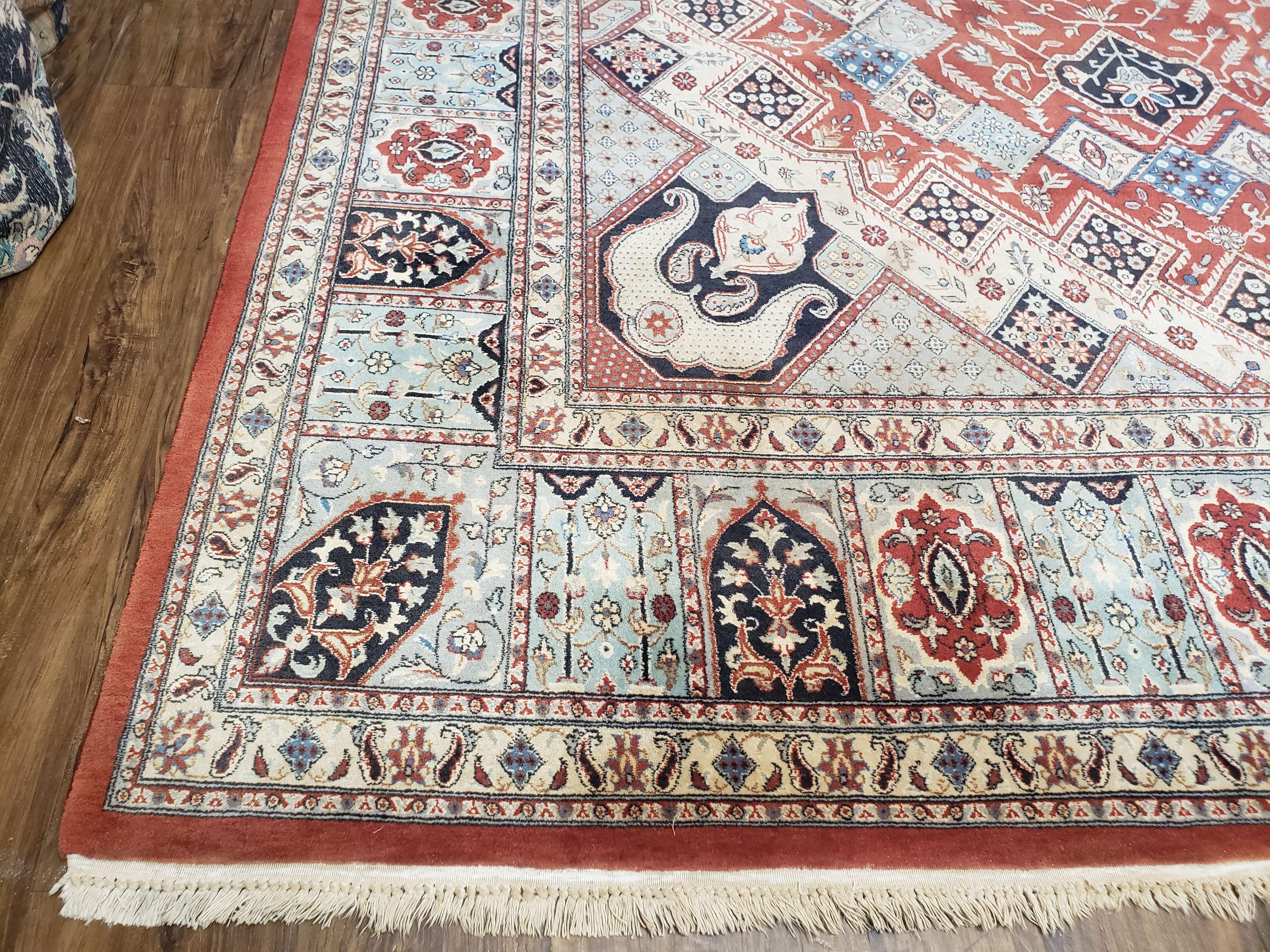 8 x11 Top Quality Veg Dye Turkish Carpet Decorative Handmade Geometric Area Rug - Image 8