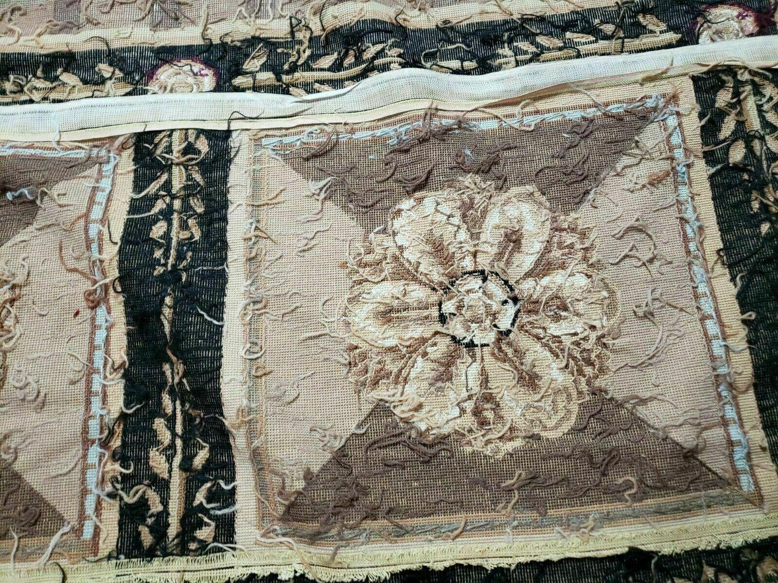 9' X 12' Handmade English Aubusson Savonnerie Design Needlepoint Wool Rug Nice - Image 10