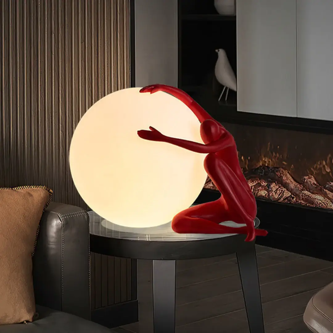 Abstract Character Round Table Lamp - Image 5